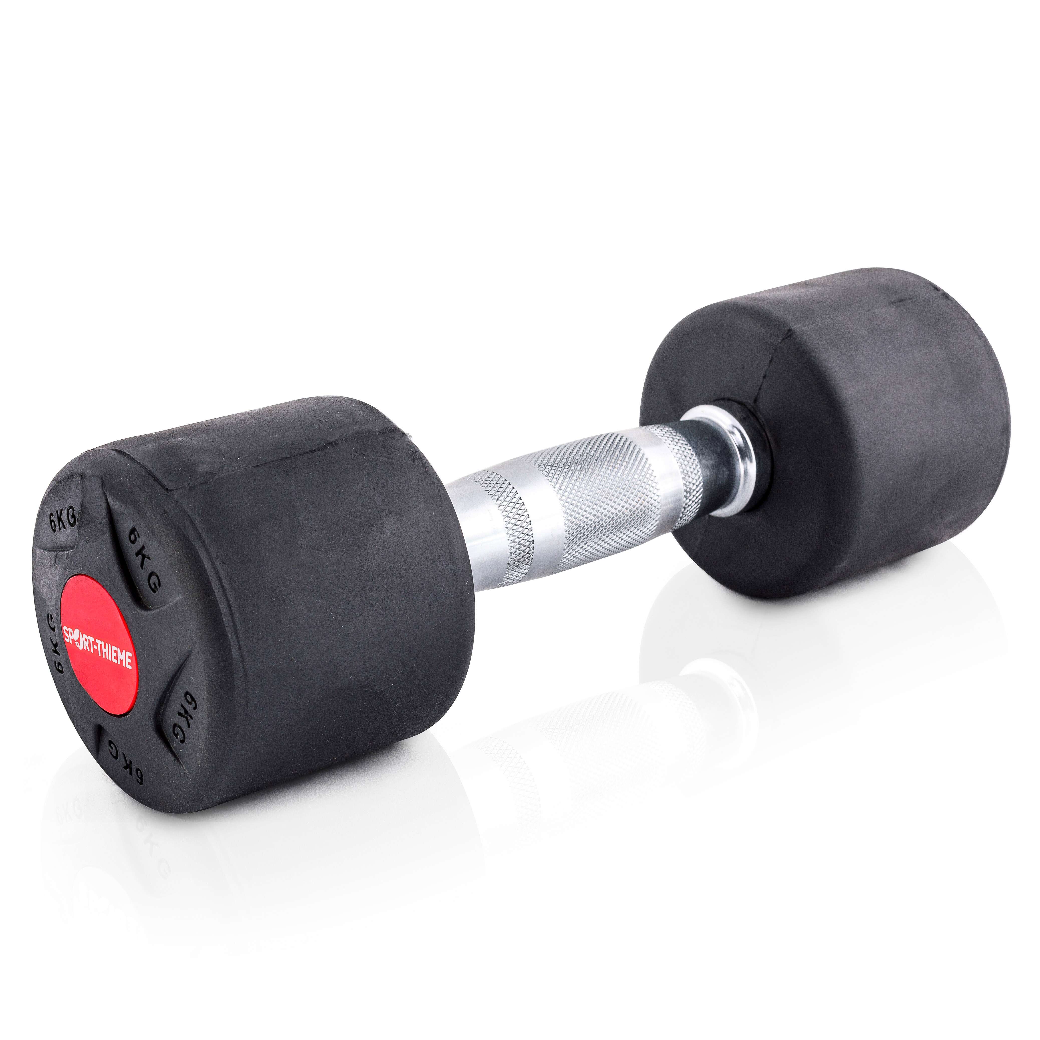 Sport-Thieme Kompakthantel „Gummi“, 6 kg