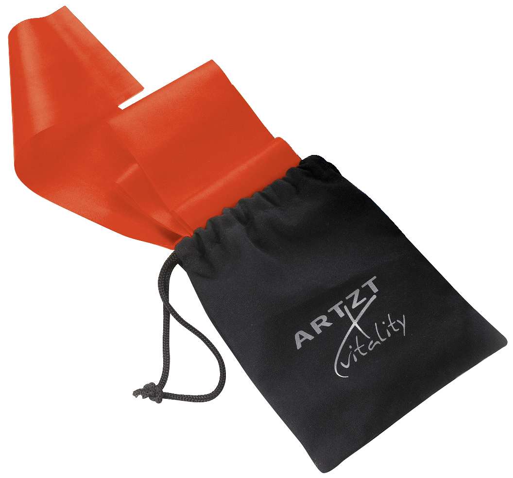 Artzt Vitality Fitnessband latexfrei, Rot, 25 m