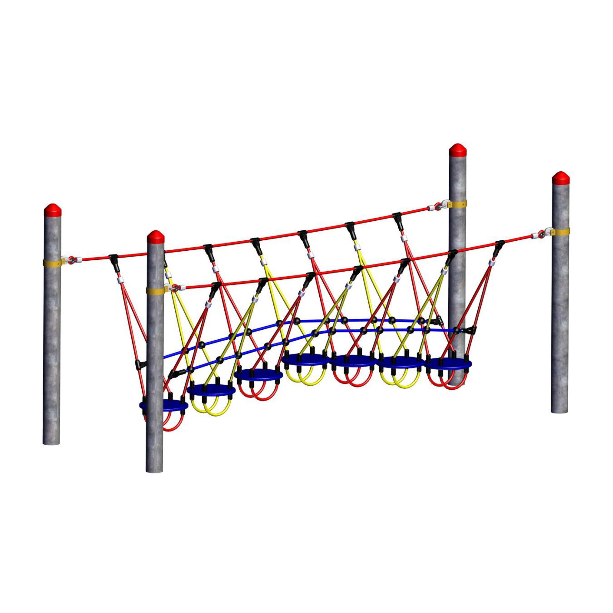Huck Seiltechnik Abenteuerbrücke „Wackelteller“