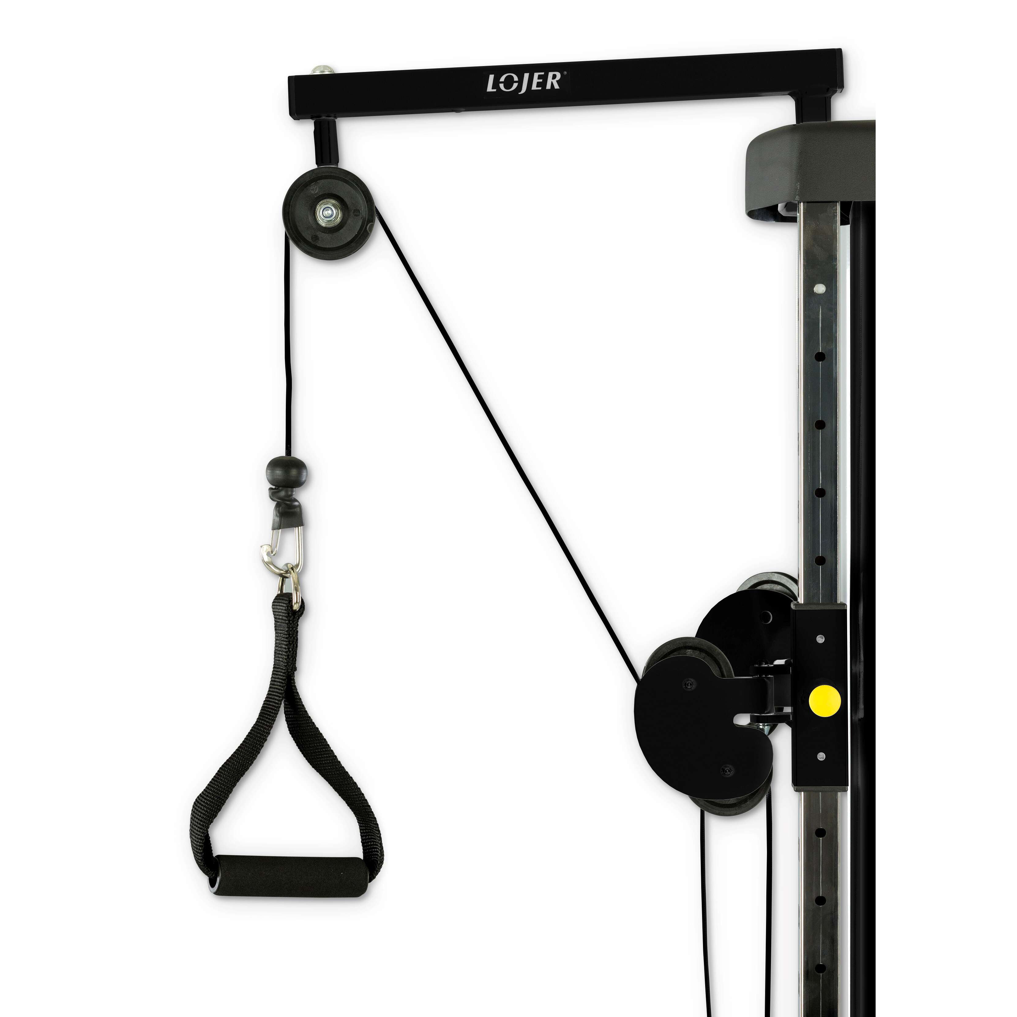 Lojer Galgen für Seilzugapparate, Für Lojer „Speed Pulley Mobile“, Schwarz