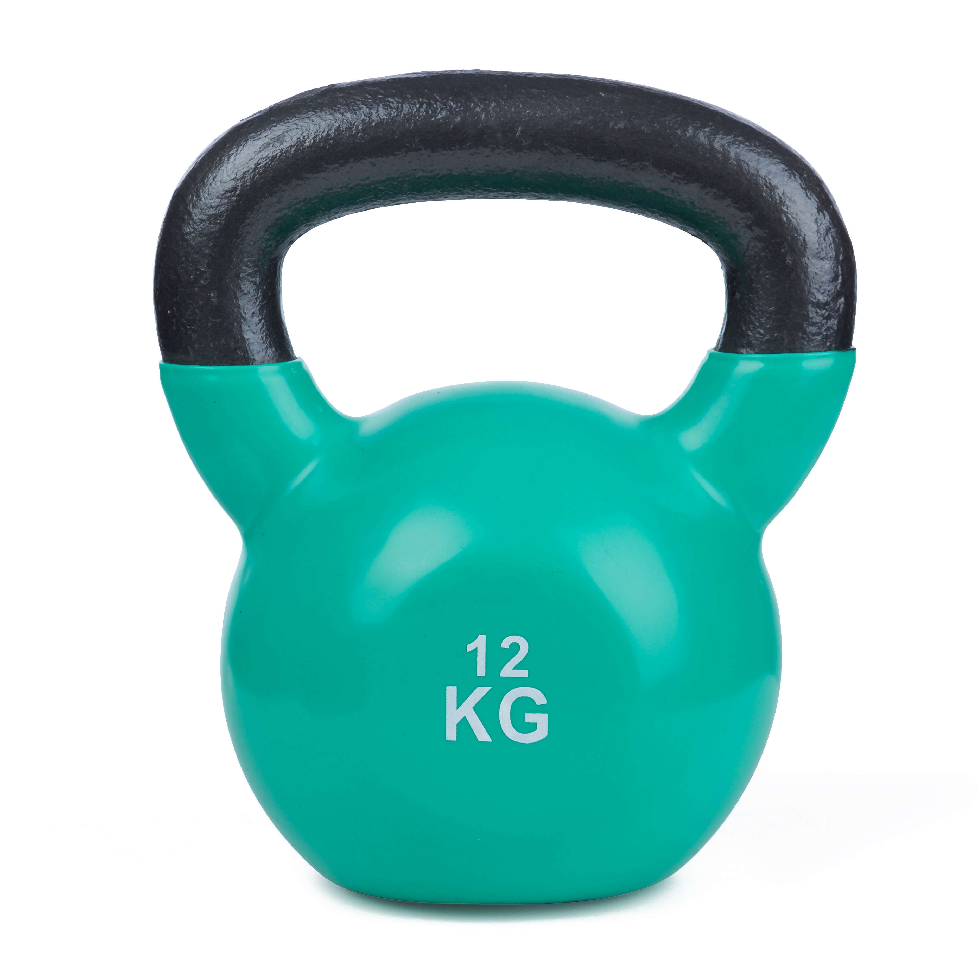 Sport-Thieme Kettlebell „Vinyl“, 12 kg, Grün