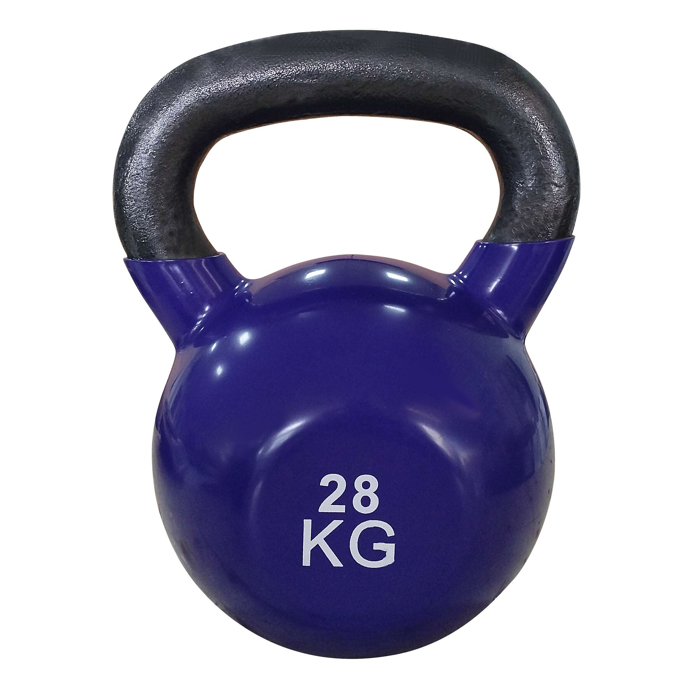 Sport-Thieme Kettlebell „Vinyl“, 28 kg, Violett