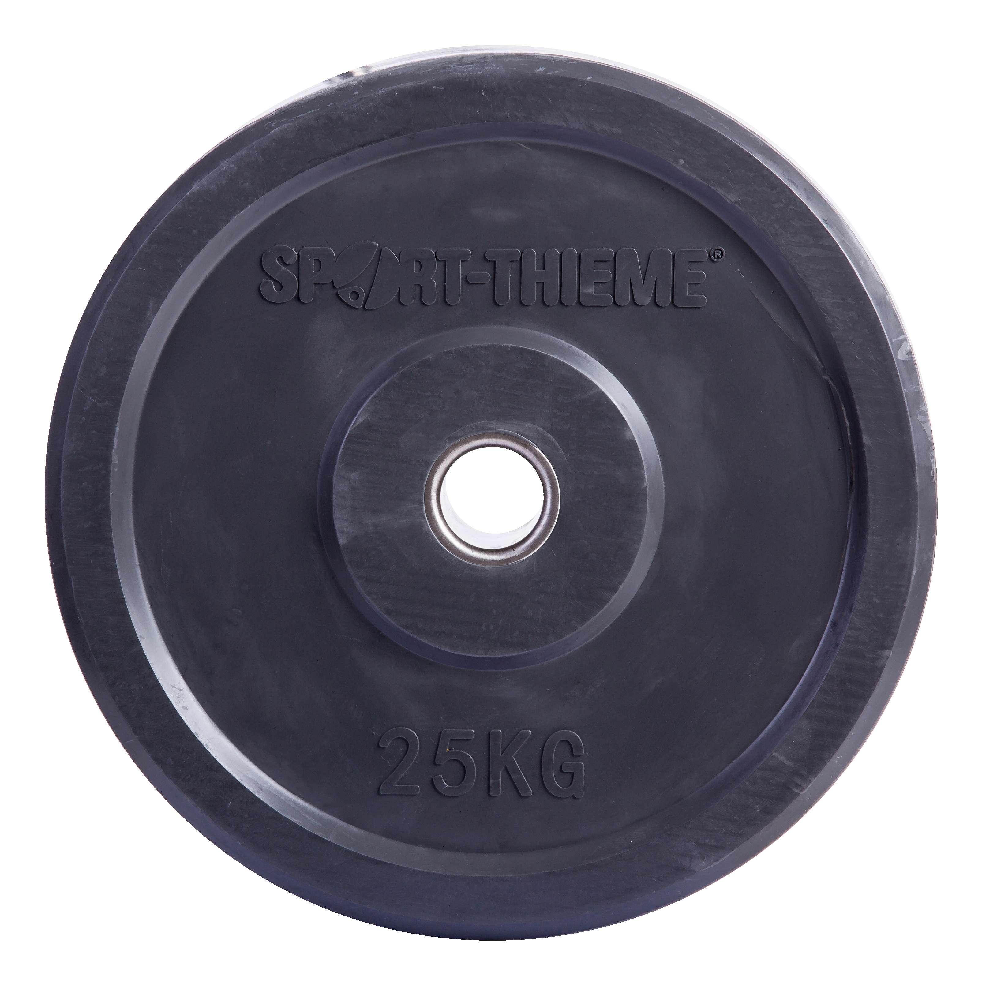 Sport-Thieme Hantelscheibe „Bumper Plate“, bunt, 25 kg, Dunkelgrau