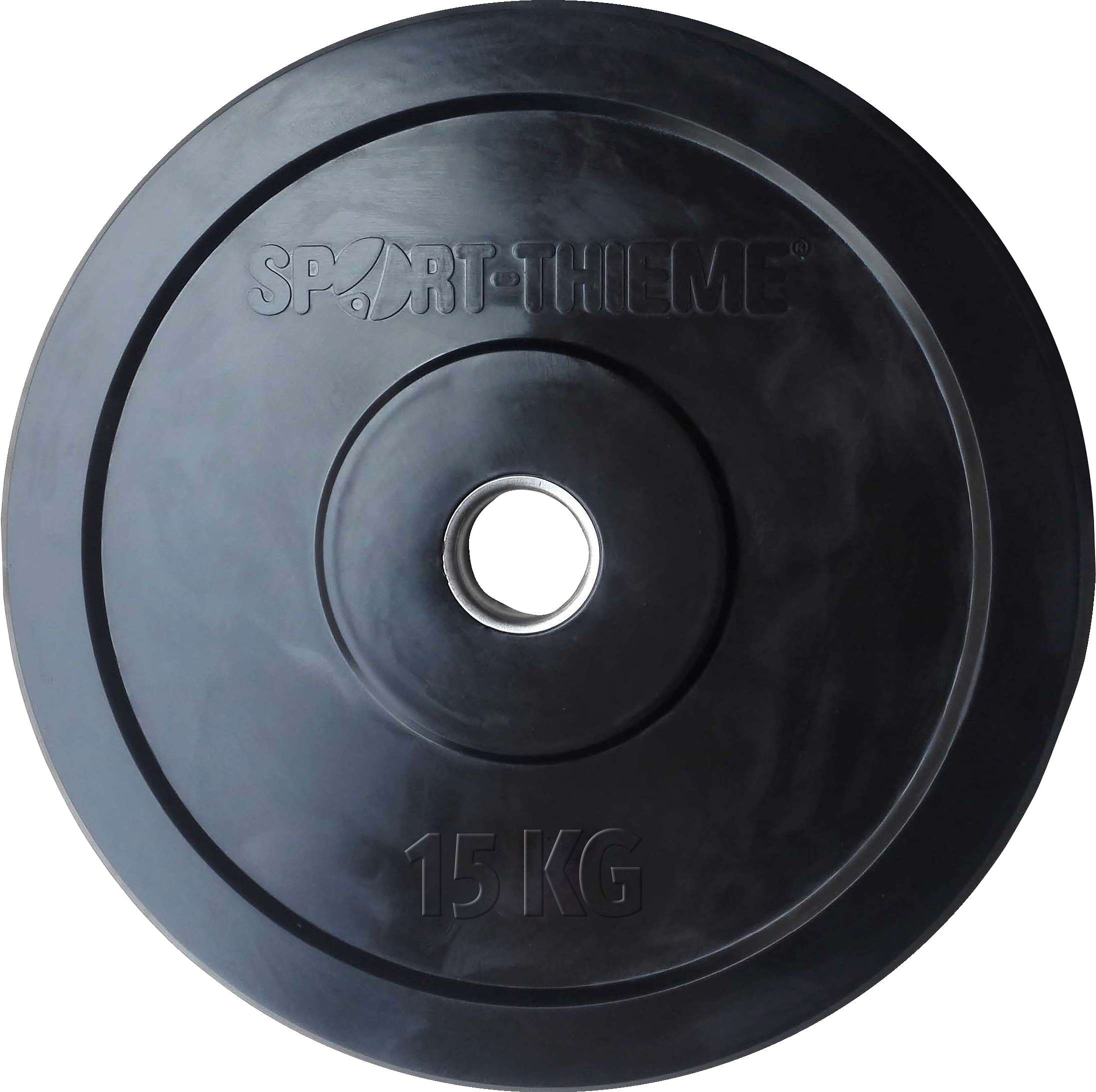 Sport-Thieme Hantelscheibe „Bumper Plate“, schwarz, 15 kg