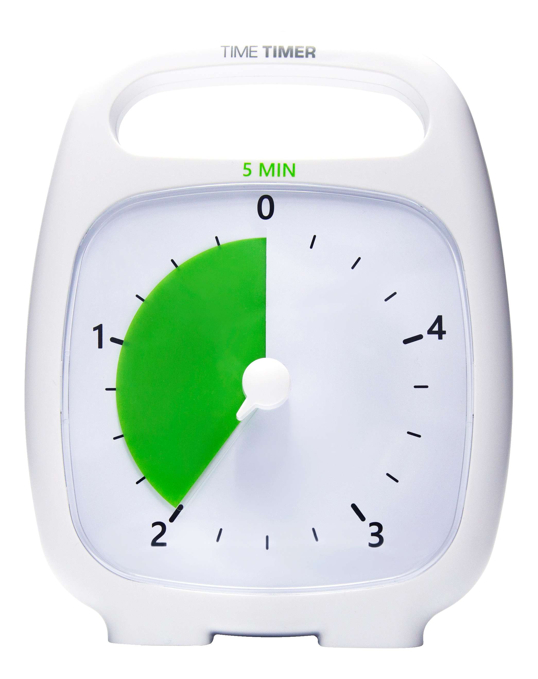 Time Timer Zeitdauer-Uhr „Plus“, 5 Min., Weiß