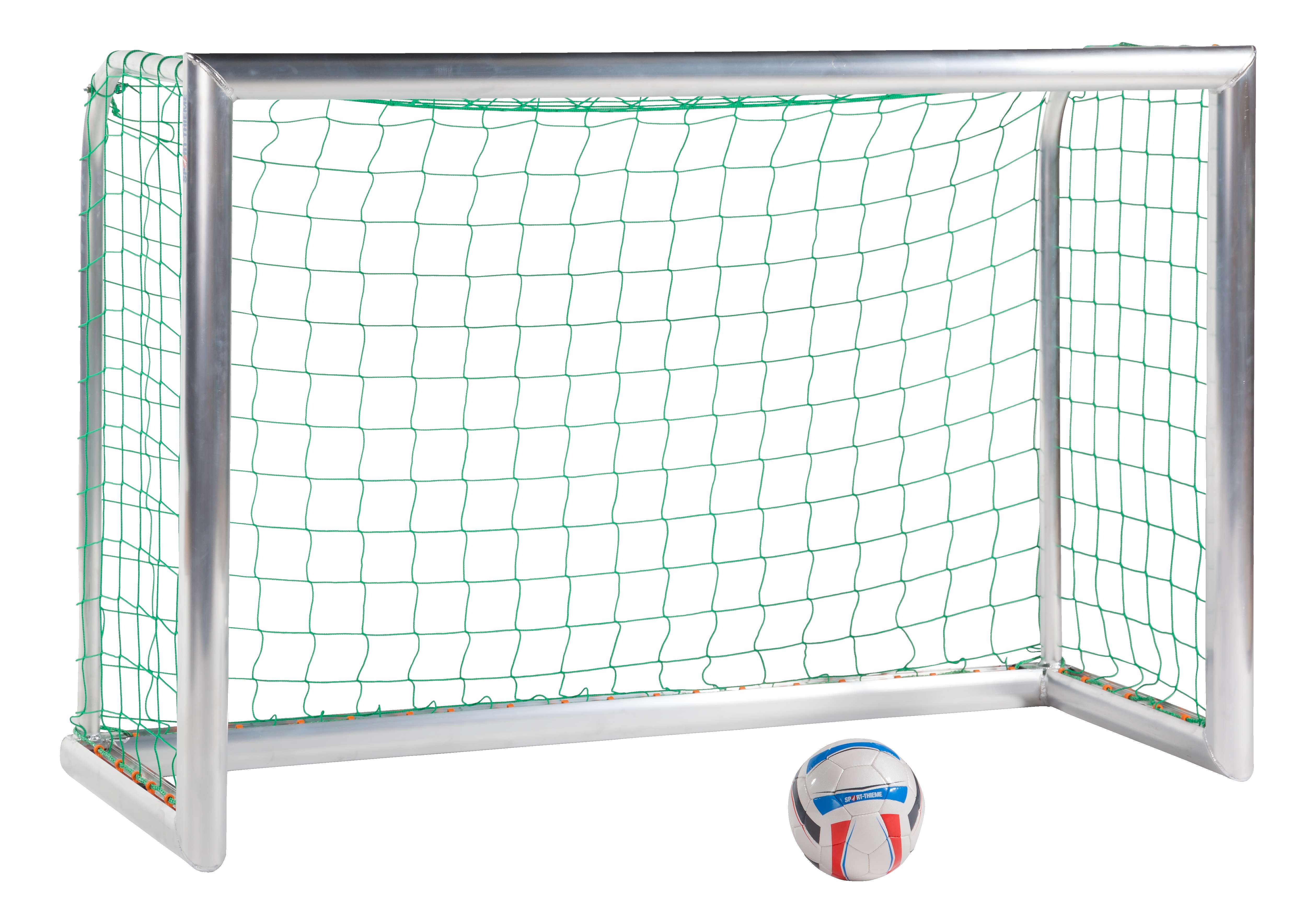 Sport-Thieme Mini-Fußballtor „Professional“, Inkl. Netz, grün (MW 10 cm), 1,80×1,20 m, Tortiefe 0,70 m