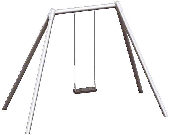 Playparc Einzelschaukel „Metall“, Aufhängehöhe 200 cm