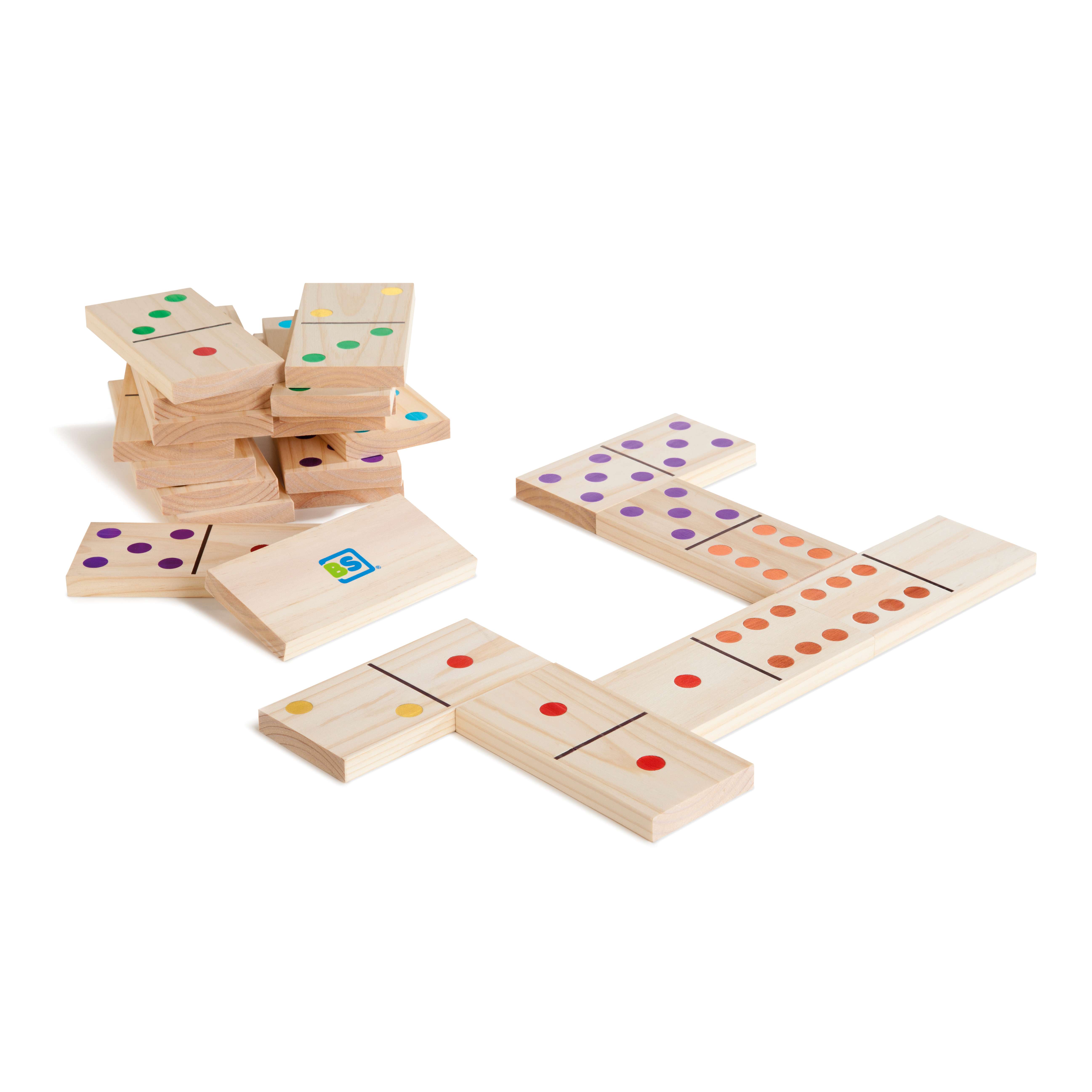 BS Toys Legespiel „Riesen Holz-Domino“