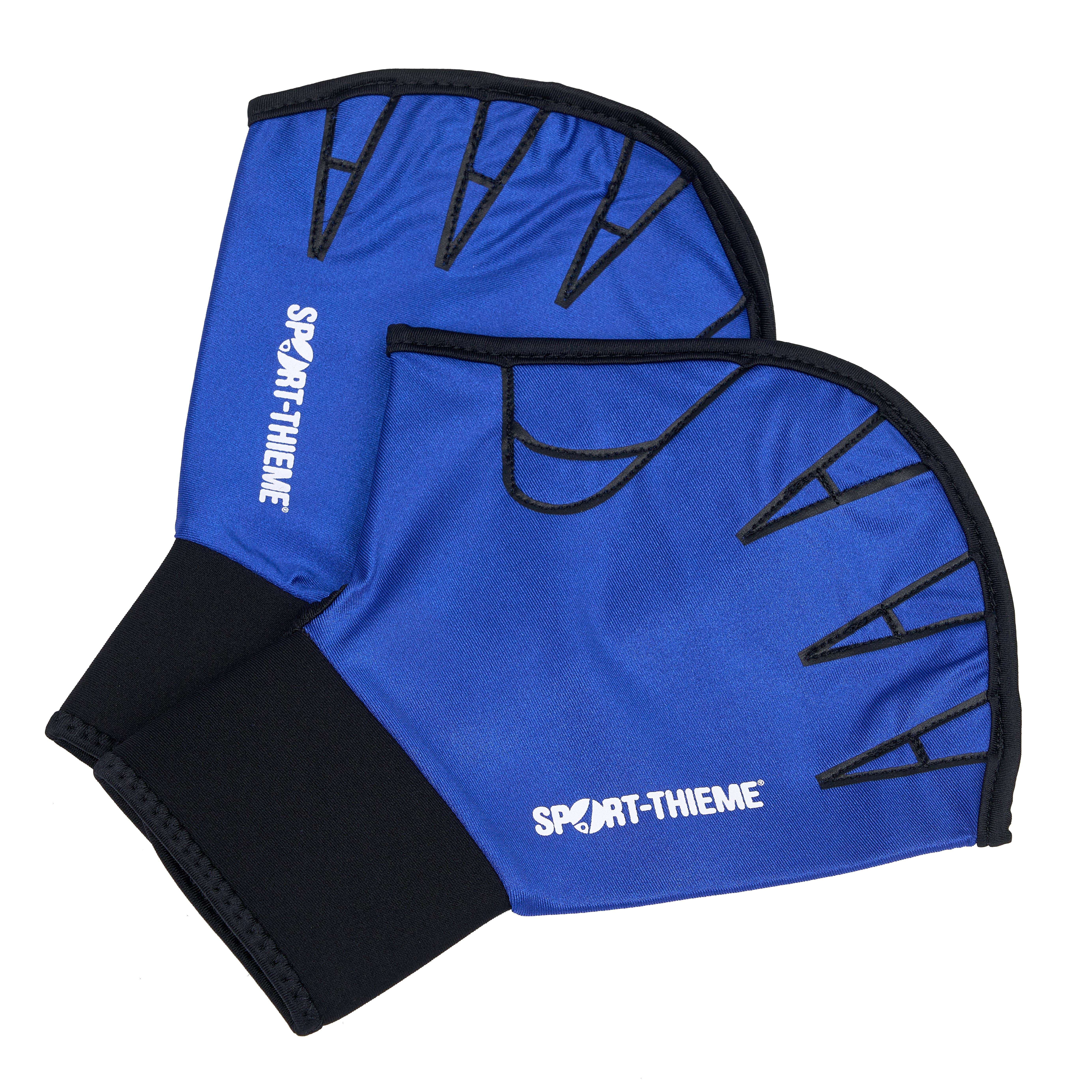 Sport-Thieme Aqua-Fitness-Handschuhe „Offen“, L, 26,5×19 cm, Blau