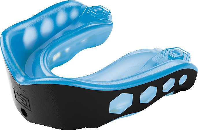 Shock Doctor Zahnschutz „Gel Max“, Blau-Schwarz, Erwachsene