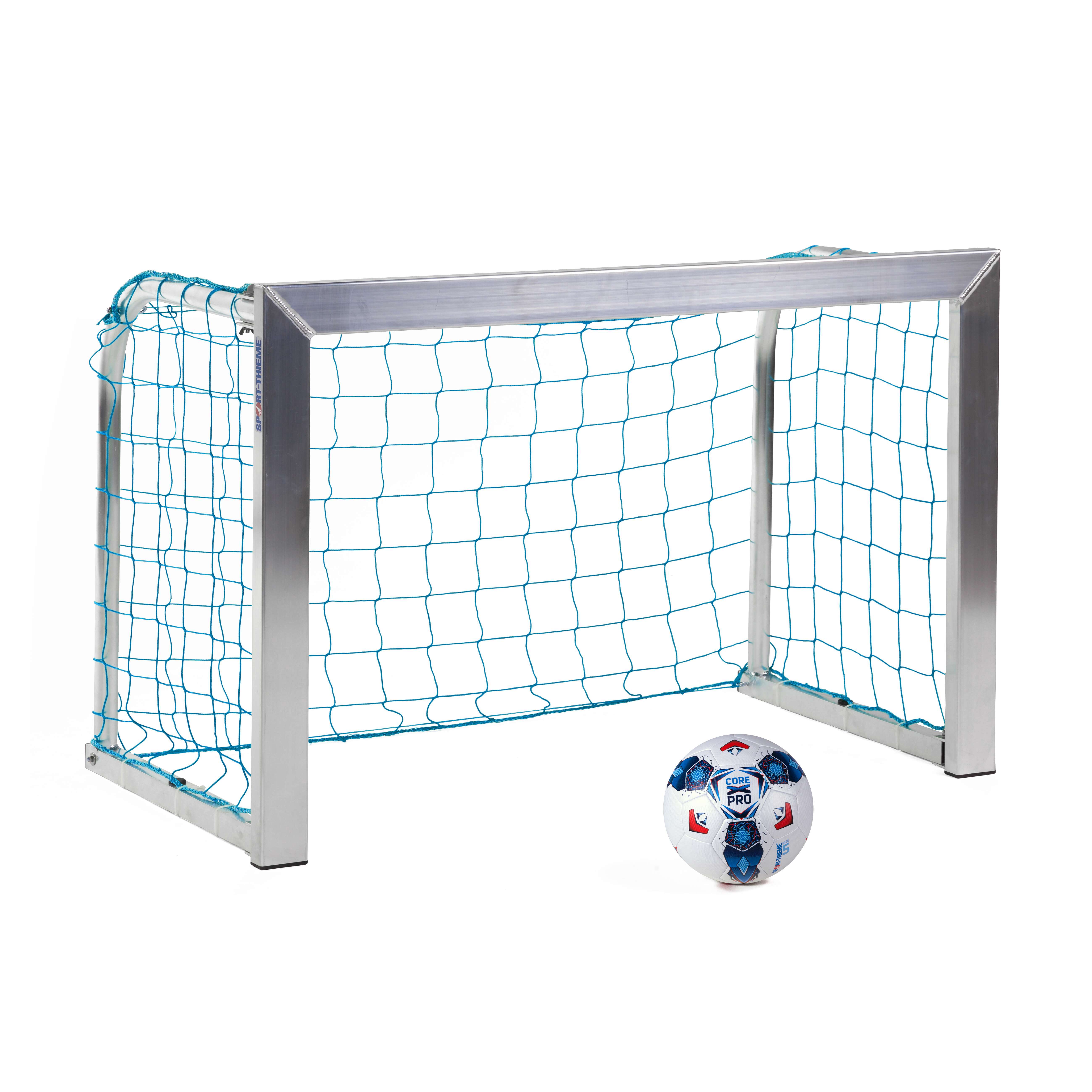 Sport-Thieme Mini-Fußballtor „Training“, Inkl. Netz, blau (MW 10 cm), 1,20×0,80 m, Tortiefe 0,70 m