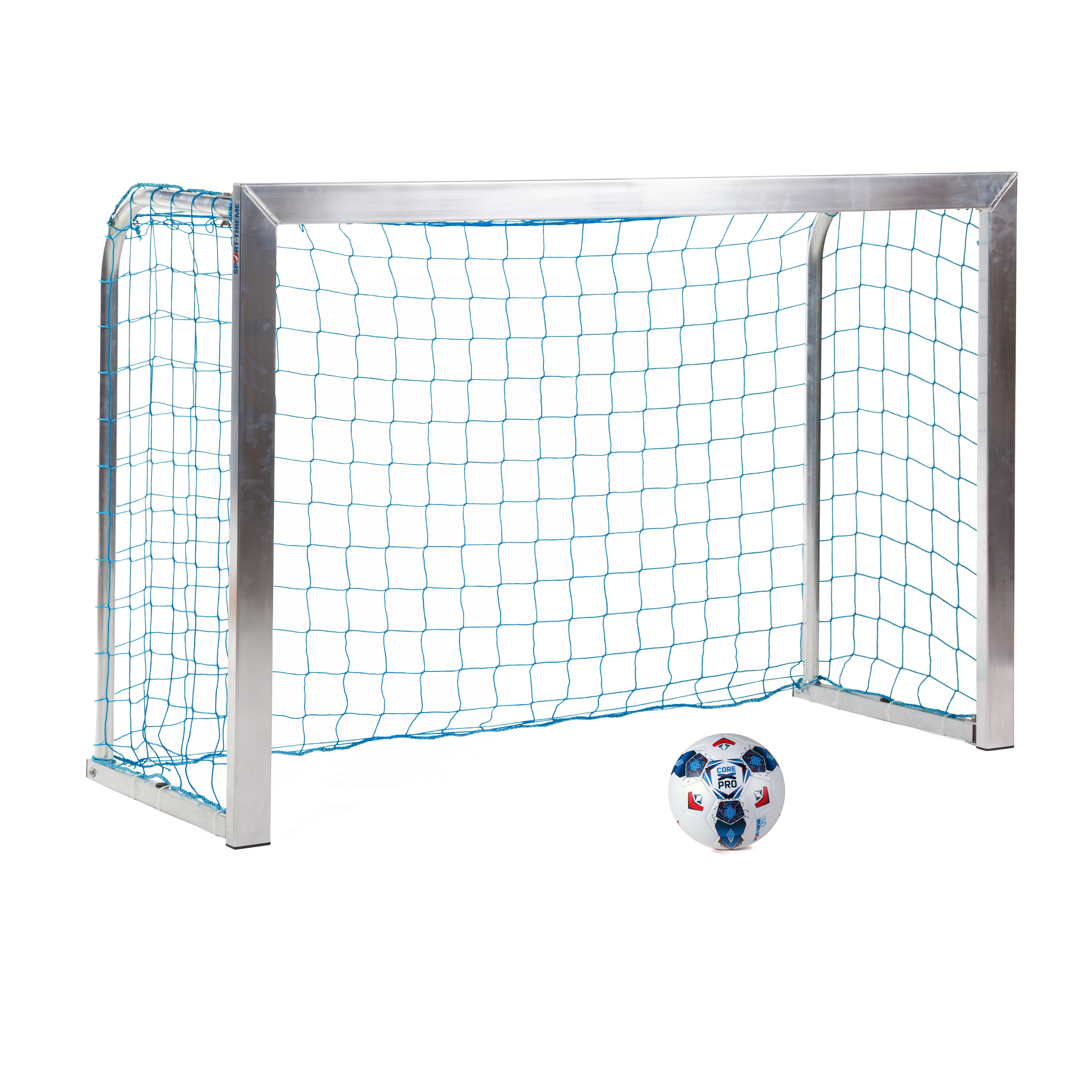 Sport-Thieme Mini-Fußballtor „Training“, Inkl. Netz, blau (MW 10 cm), 1,80×1,20 m, Tortiefe 0,70 m