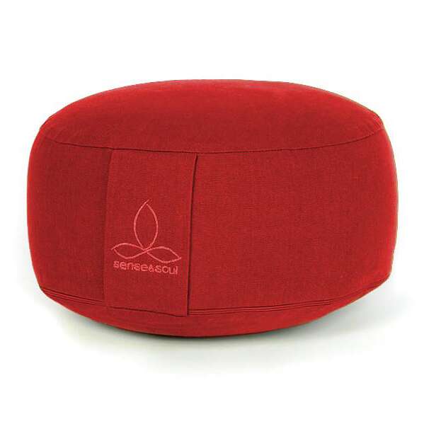 Mira Art Sitzkissen „Rondo“, Rot, ø 35 cm, H: 21 cm