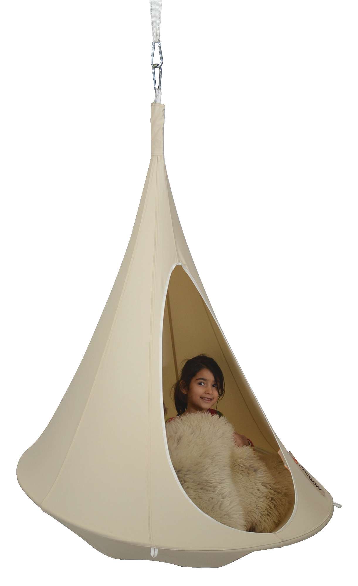 Cacoonworld Hängehöhle „Cacoon“, Naturweiß, Bebo, ø 1,2 m