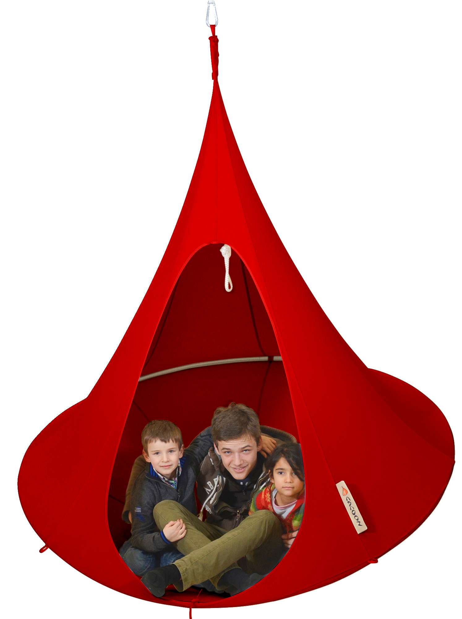 Cacoonworld Hängehöhle „Cacoon“, Rot, Double, ø 1,8 m