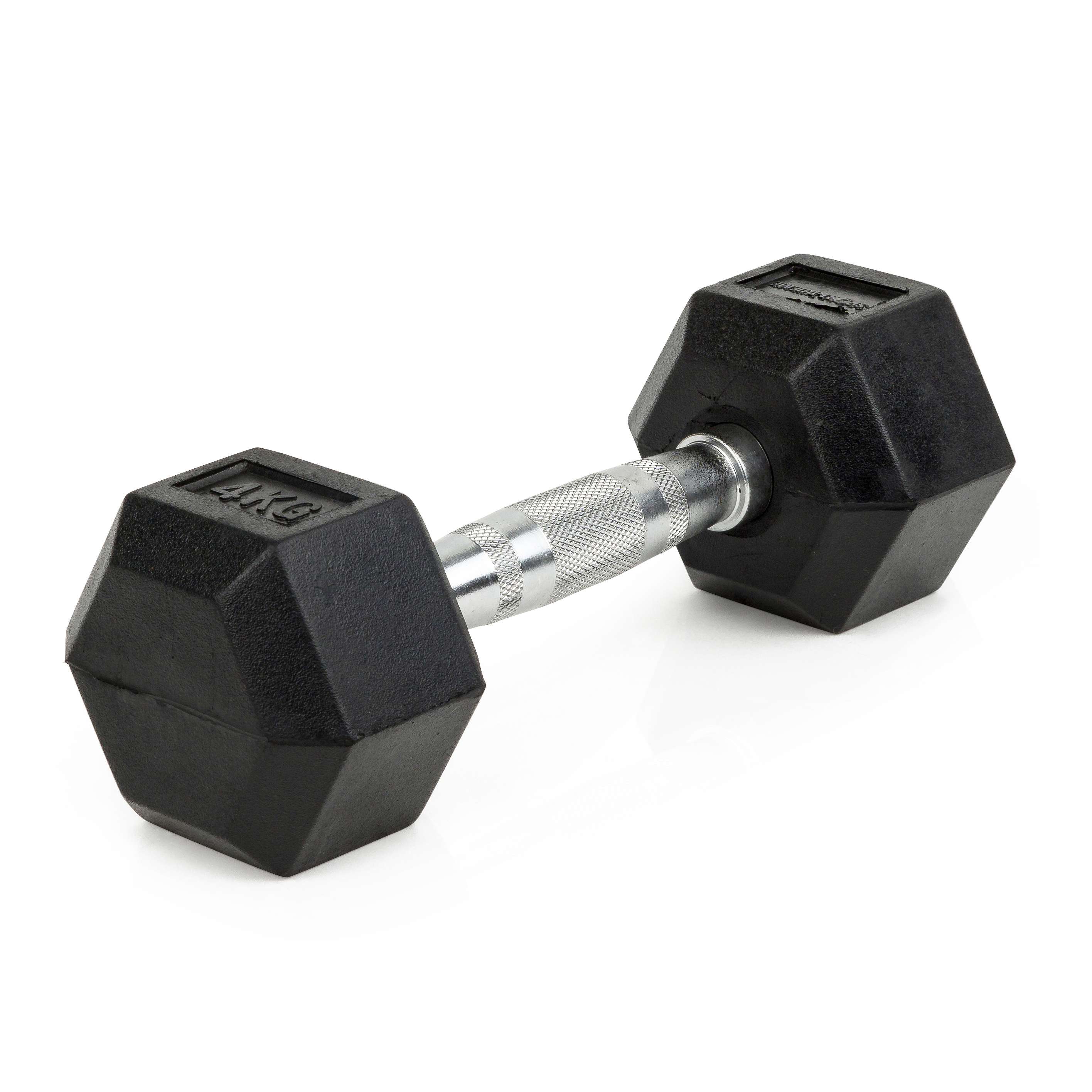 Sport-Thieme Kurzhantel „Gummi Hex“, 4 kg