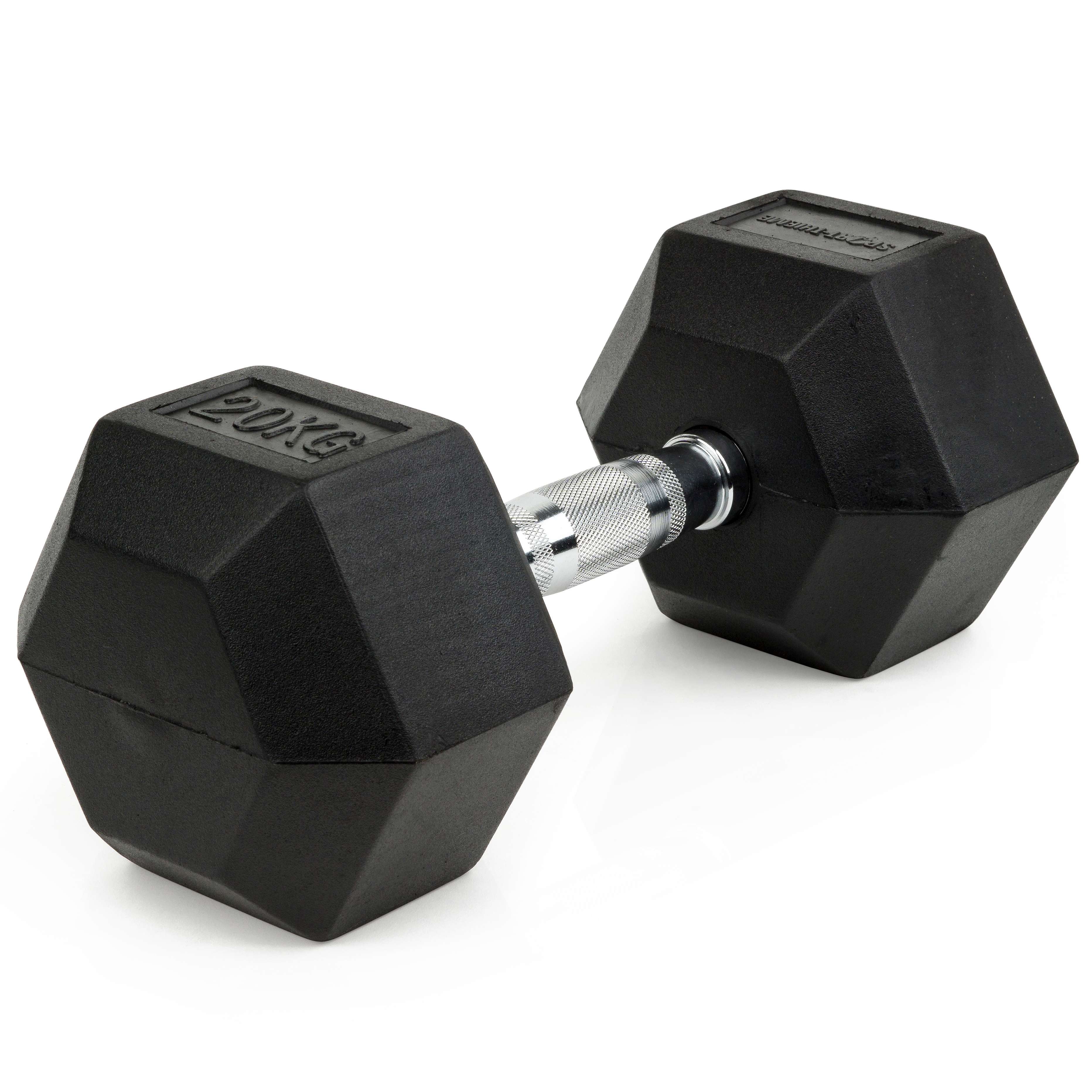Sport-Thieme Kurzhantel „Gummi Hex“, 20 kg