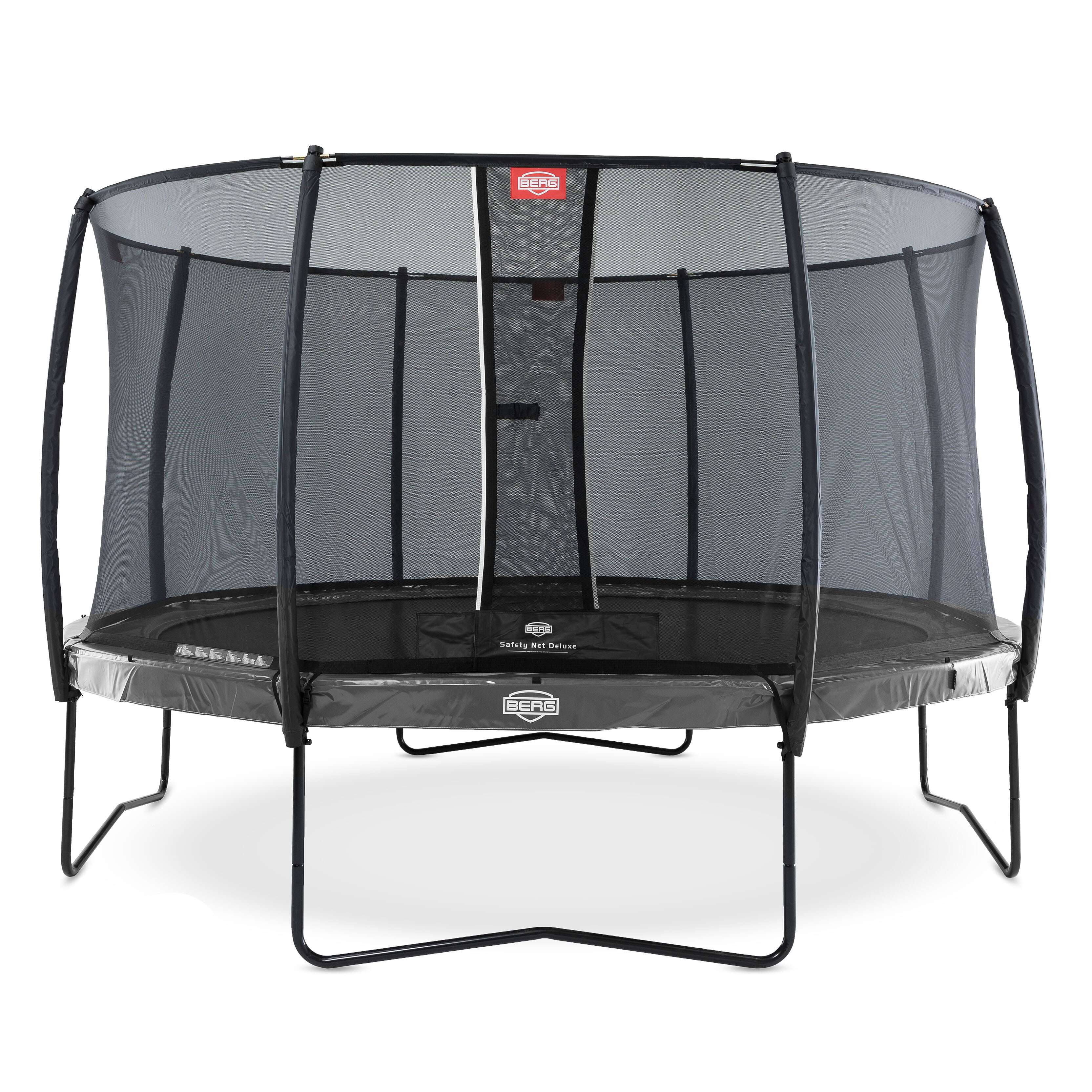 Berg Trampolin „Elite“ mit Sicherheitsnetz Deluxe, ø 3,30 m, Grau