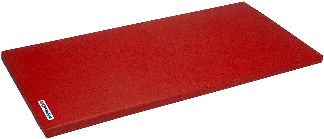 Sport-Thieme Turnmatte „Super“, 200x100x8 cm, Polygrip Rot, Basis