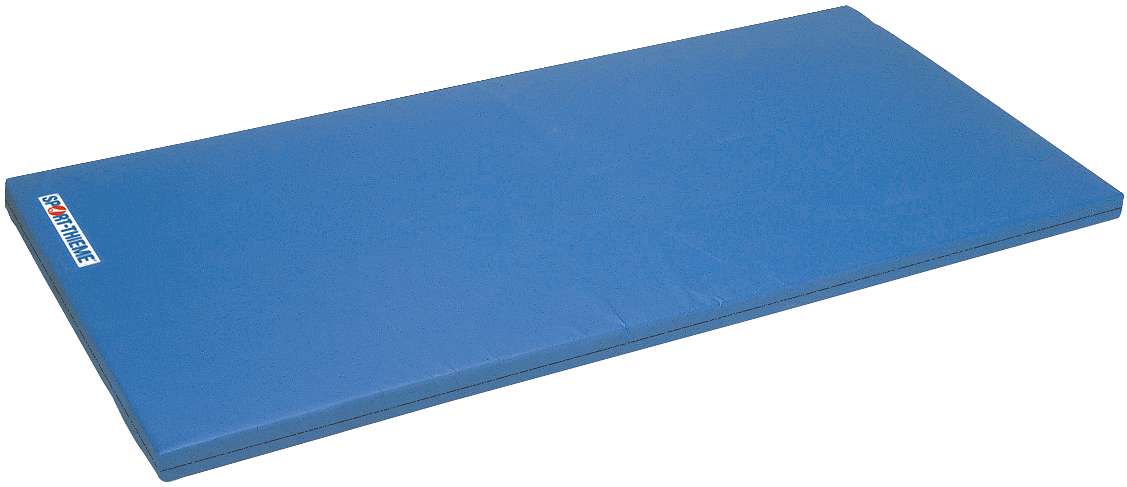 Sport-Thieme Turnmatte „Spezial“, 200x100x6 cm, Polygrip Grün, Mit Lederecken und Tragegriffen