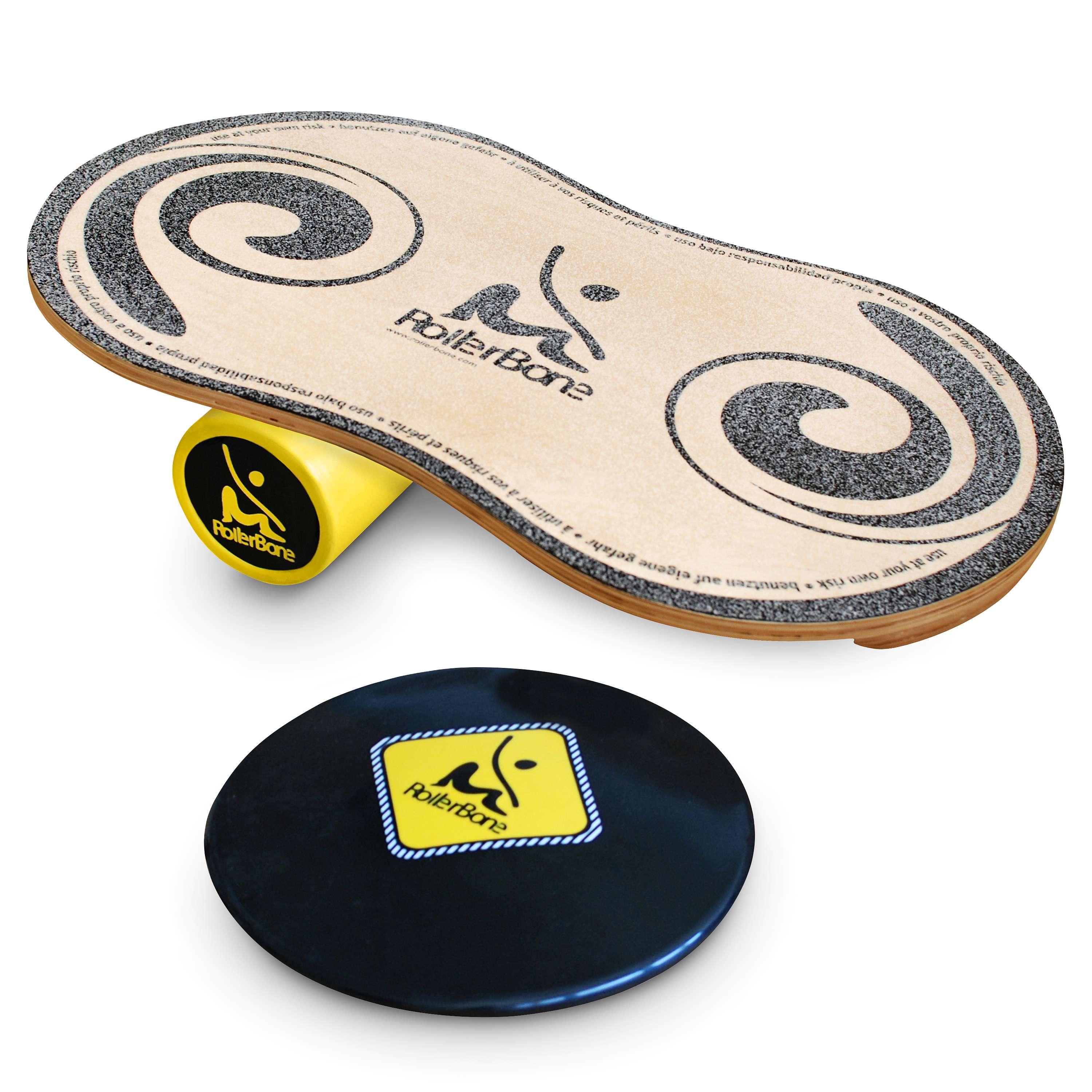 RollerBone Balance-Board-Set „1.0 Classic + Softpad“