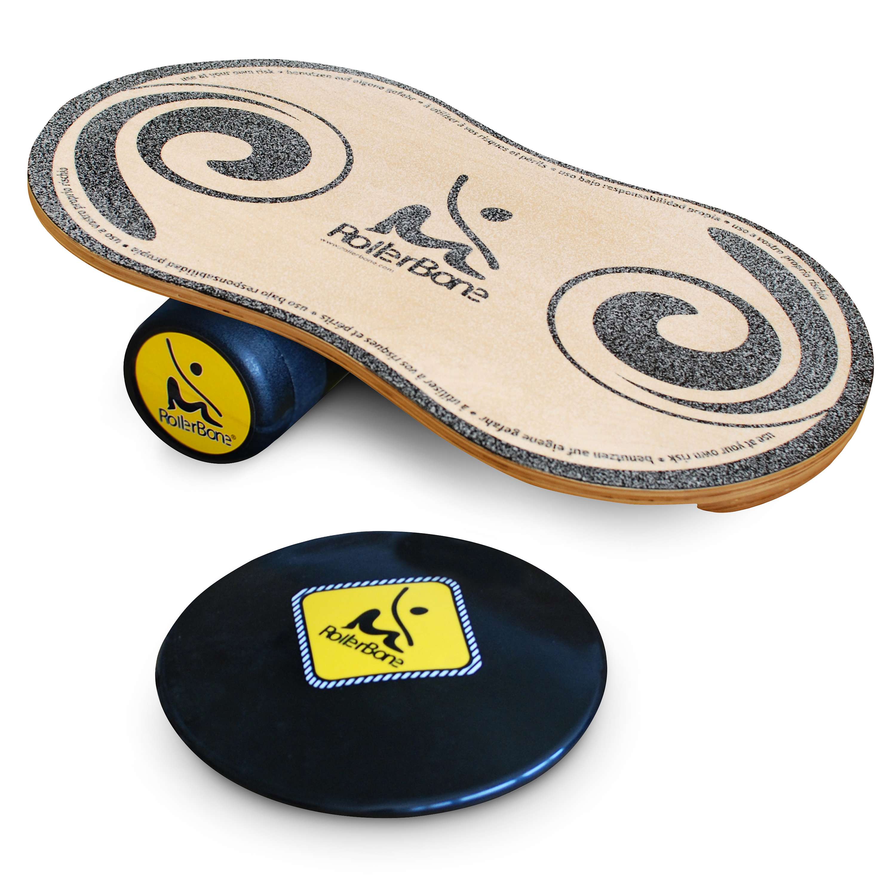 RollerBone Balance-Board-Set „1.0 Pro mit Softpad“