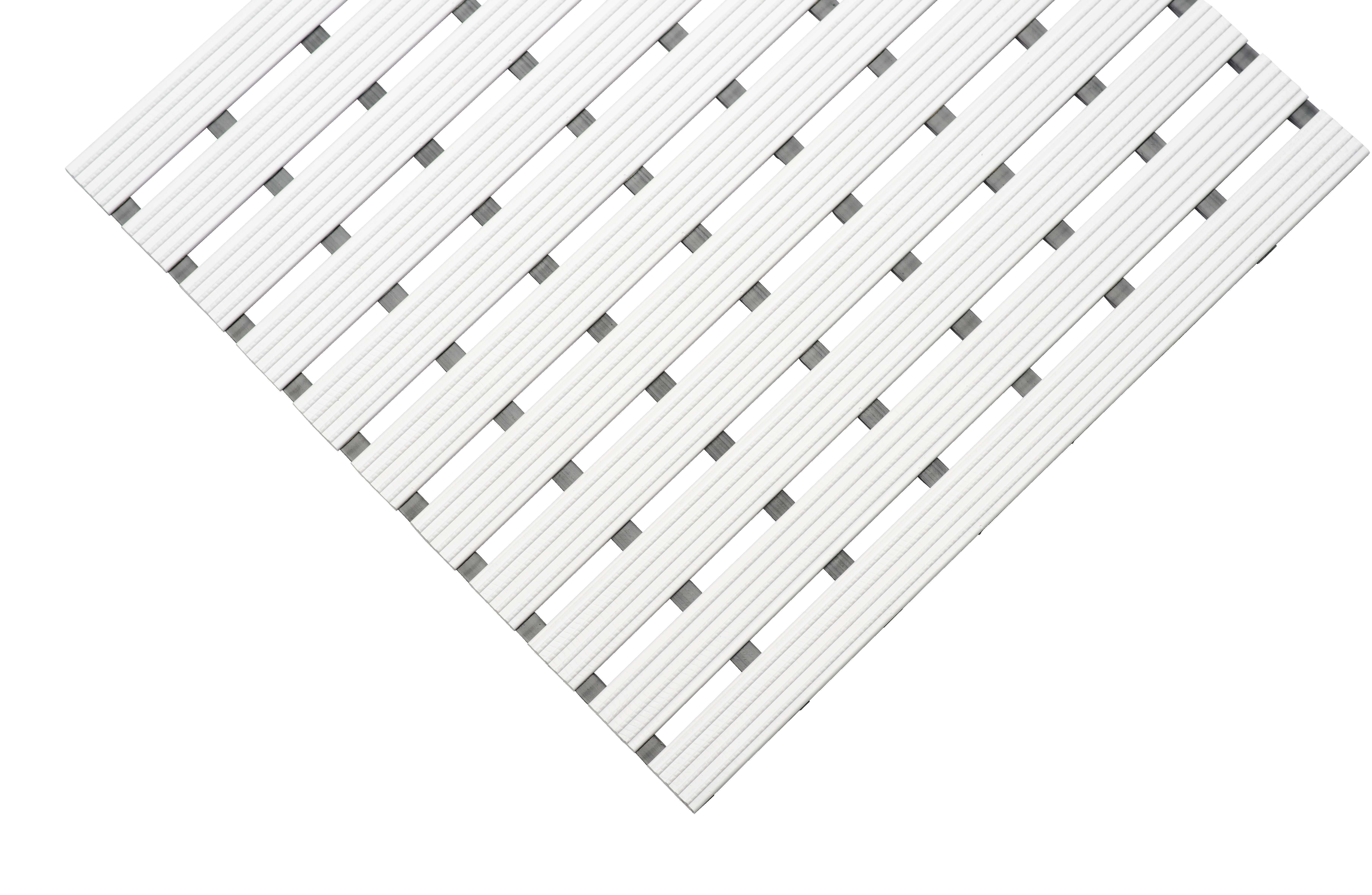 EHA Bädermatte „ManuPlast“, 60 cm, Weiß