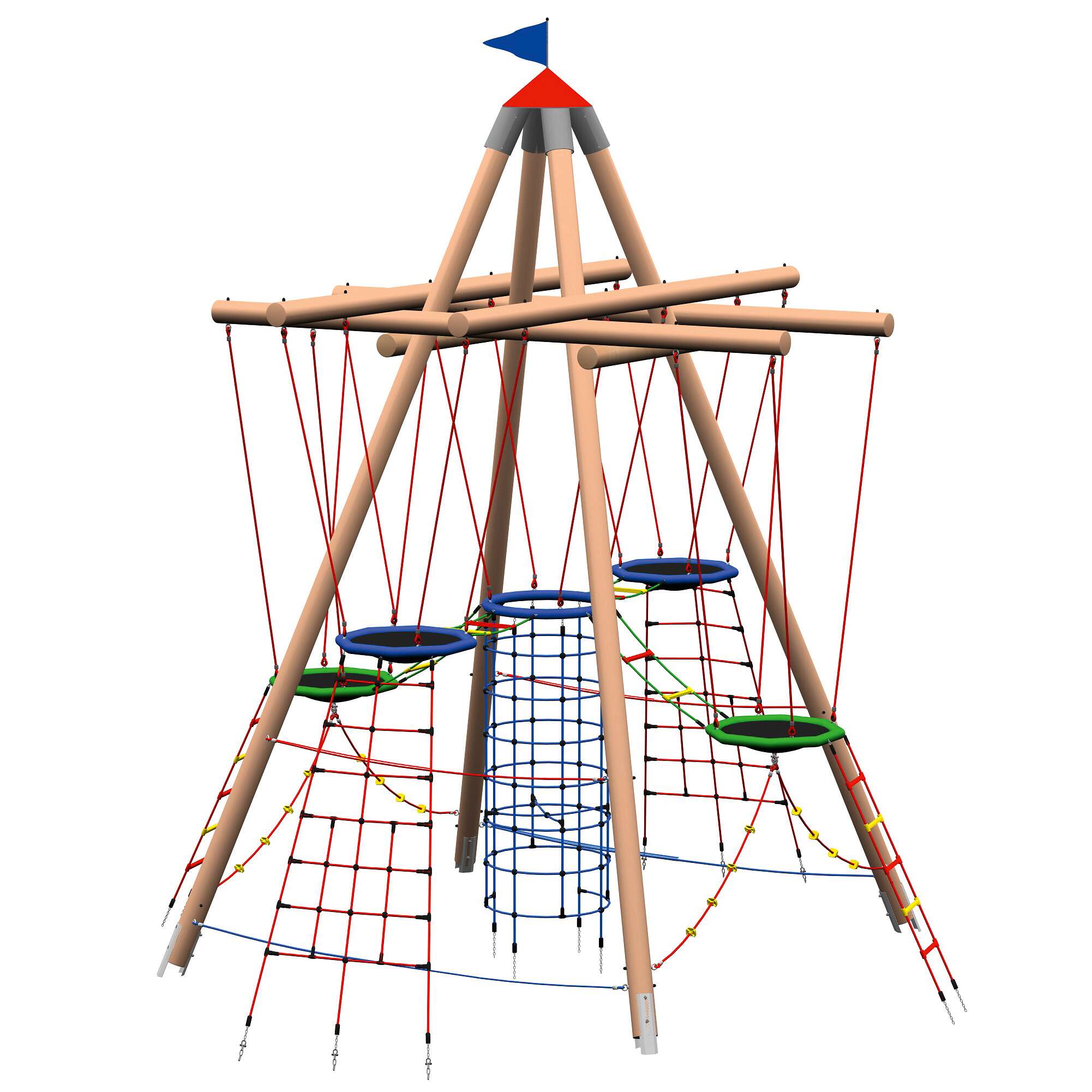 Huck Seiltechnik Seilspielgerät „Vogelnestturm“