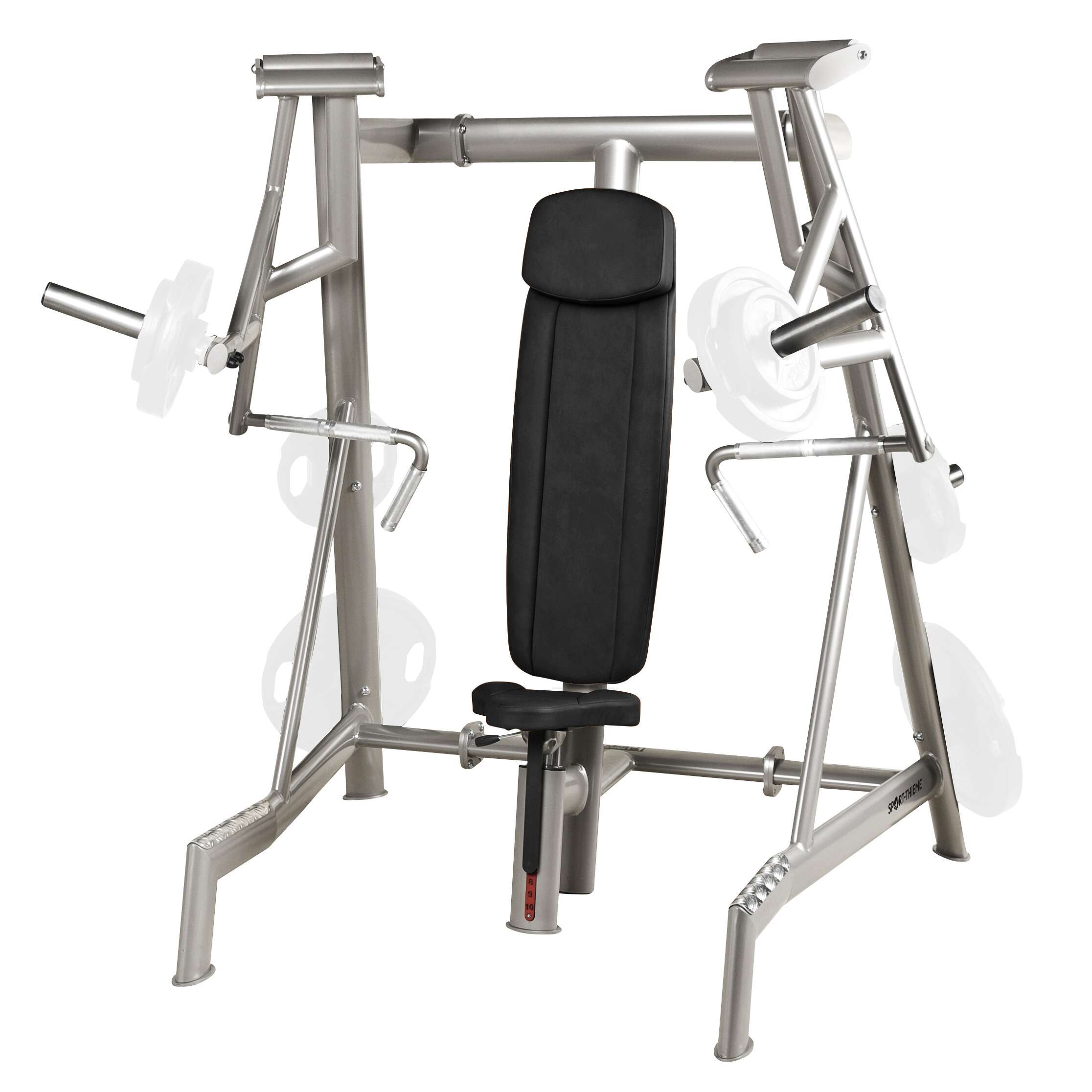 Sport-Thieme Bankdrückmaschine „OV“, Plate-Loaded, vertikal, 50 mm Hantelscheiben-Aufnahme