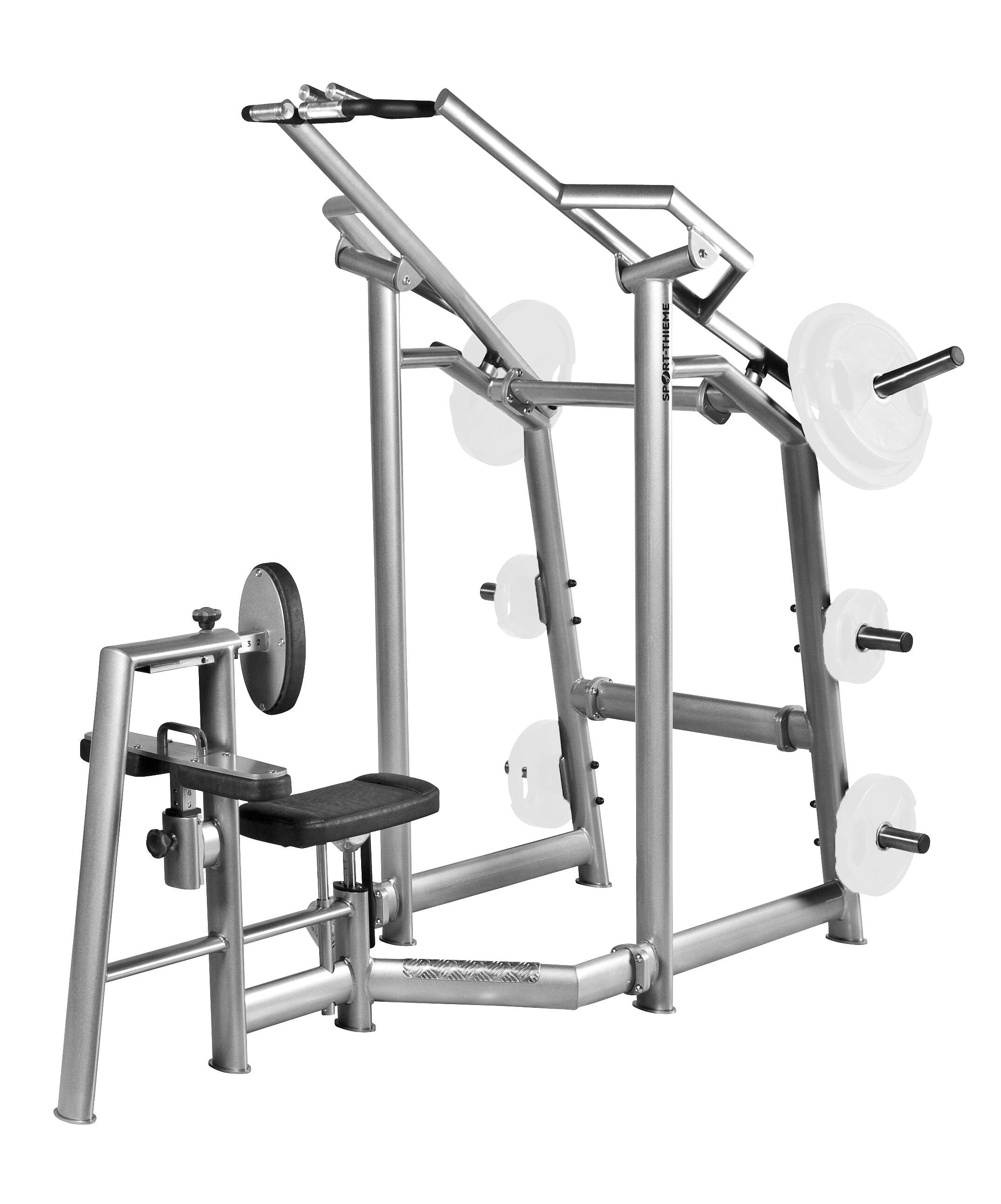 Sport-Thieme Latzug-Maschine „OV“, Plate-Loaded, 30 mm Hantelscheiben-Aufnahme