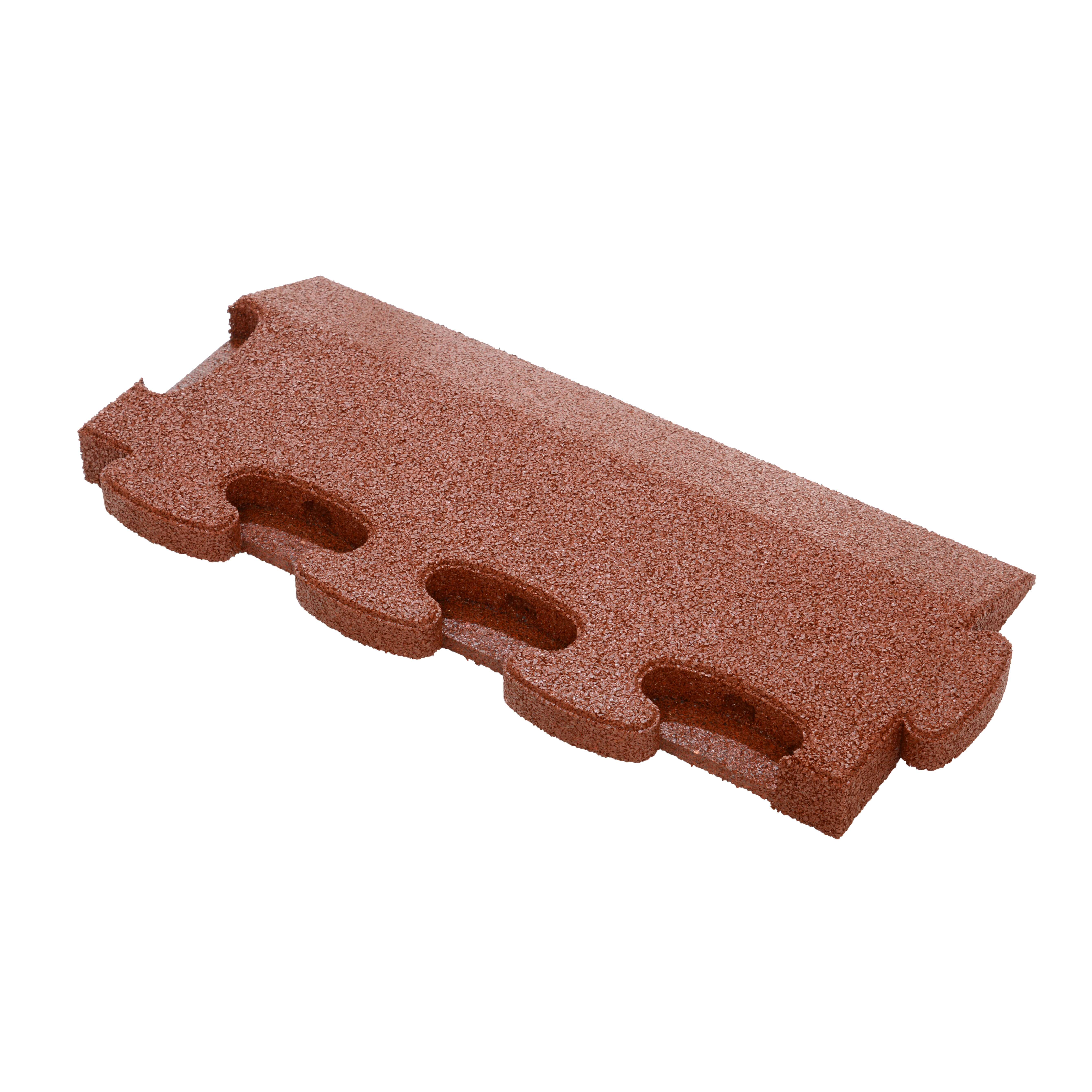 Gum-Tech Randstück „Abgeschrägt“ für Fallschutzplatten, Rot, 4,5 cm