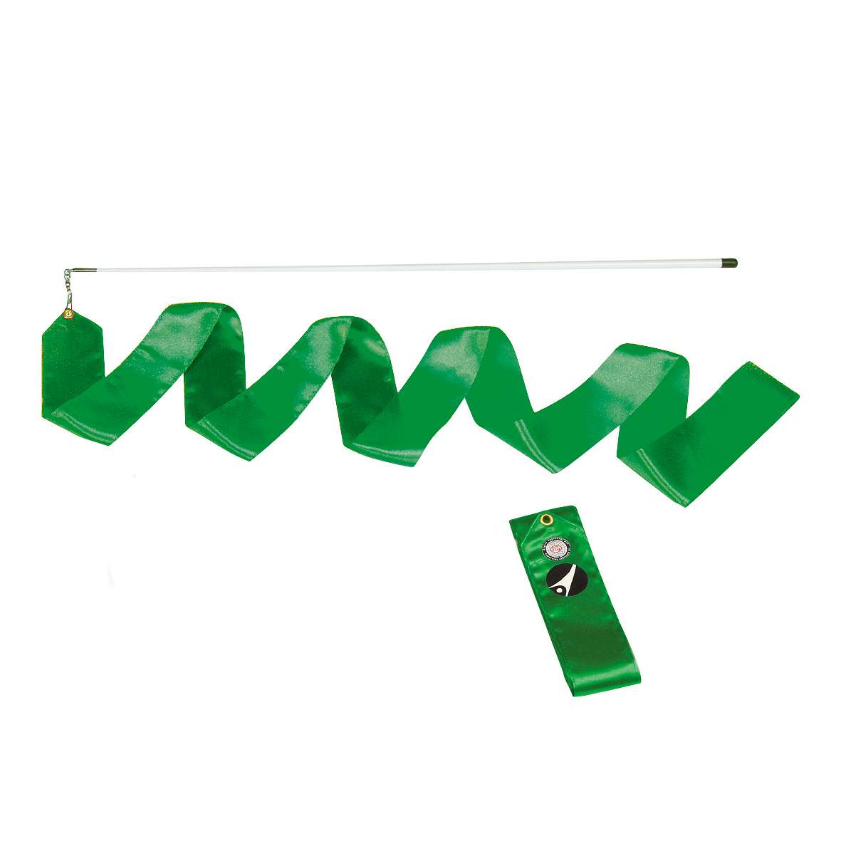 Sport-Thieme Gymnastikband mit Stab „RSG“, Grün, Training