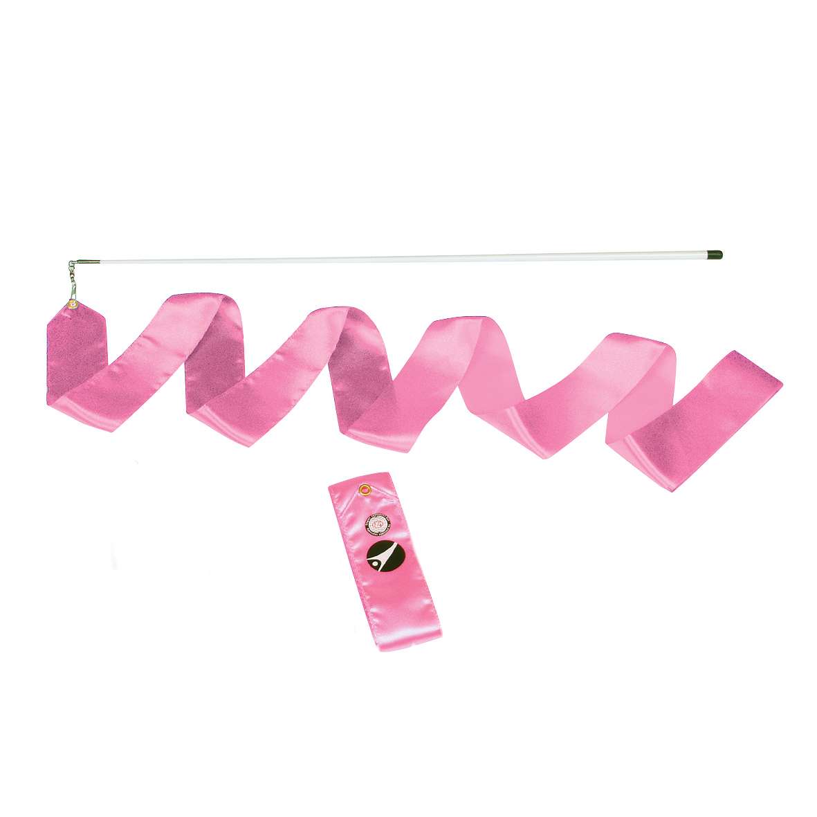 Sport-Thieme Gymnastikband mit Stab „RSG“, Pink, Training