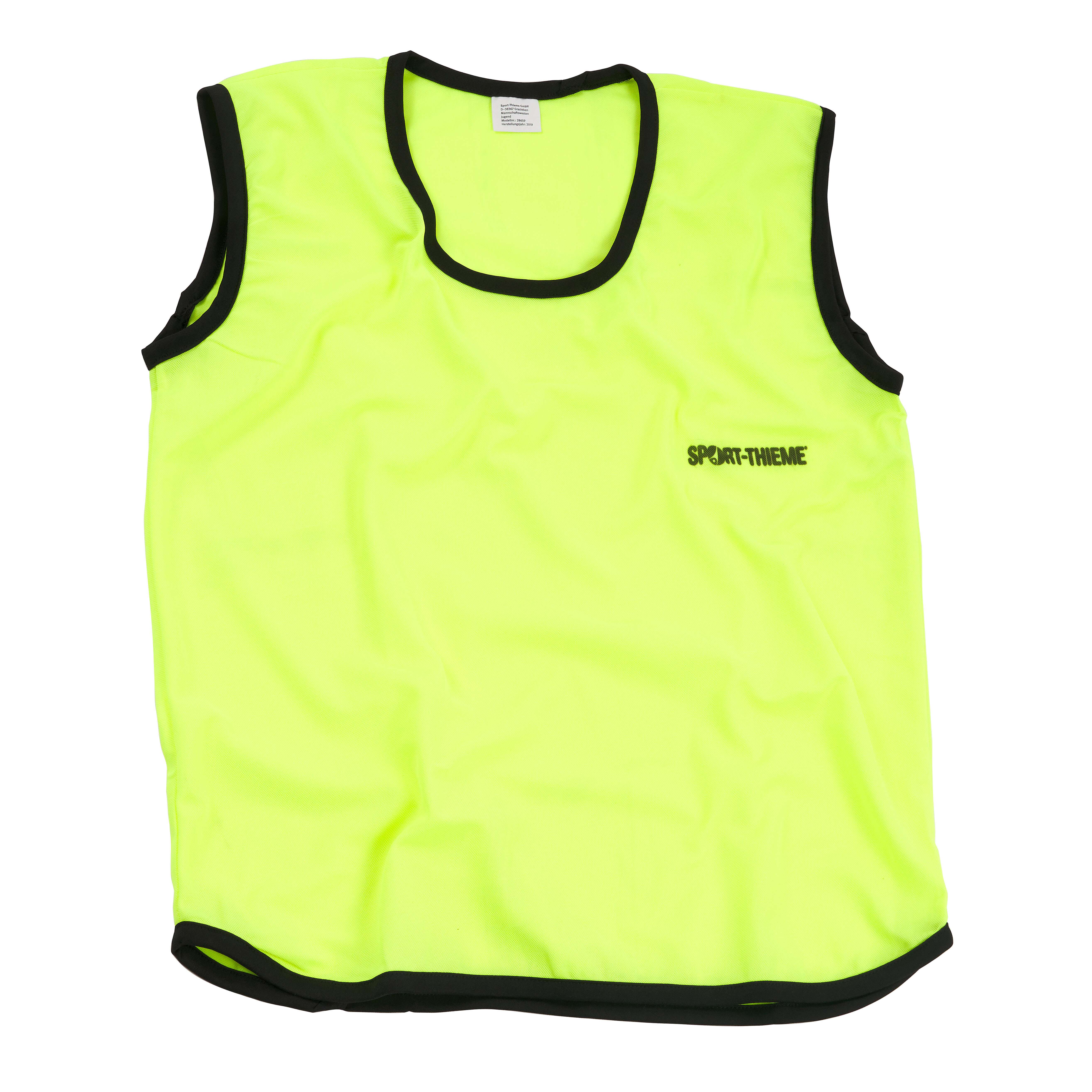 Sport-Thieme Kennzeichnungsweste „Stretch Premium“, Gelb, Jugend, (BxL) ca. 50×65 cm