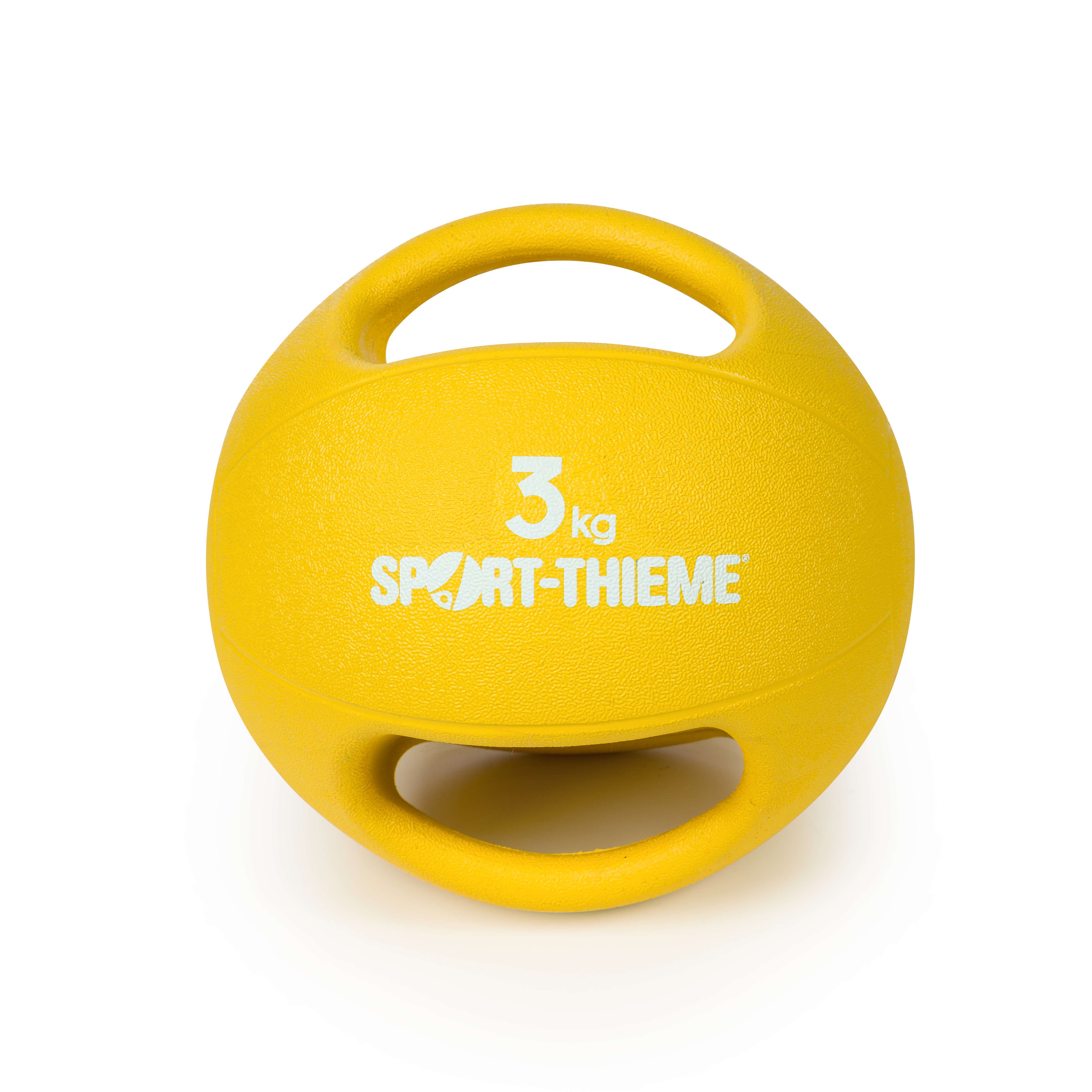 Sport-Thieme Medizinball „Dual Grip“, 3 kg, Gelb