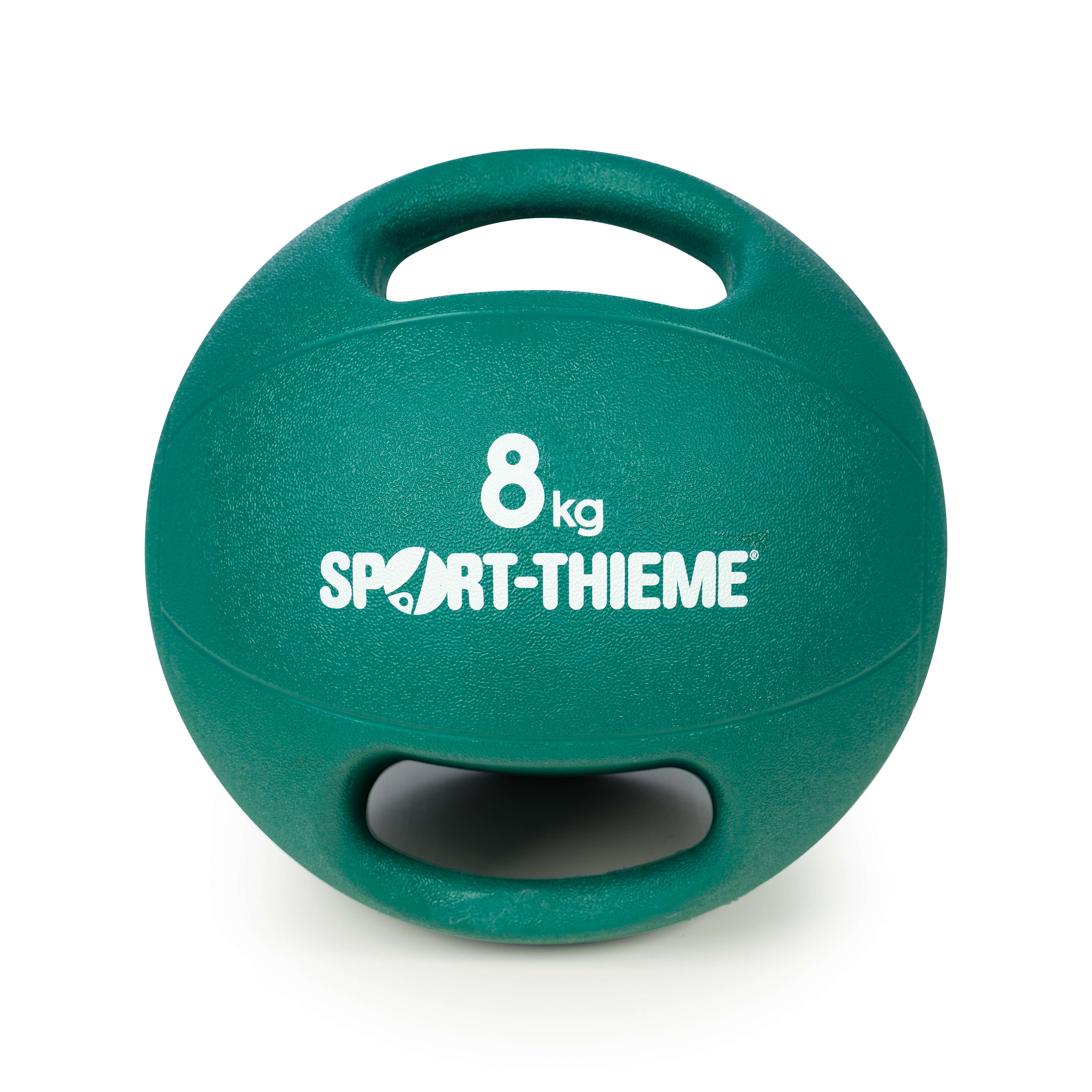 Sport-Thieme Medizinball „Dual Grip“, 8 kg, Grün