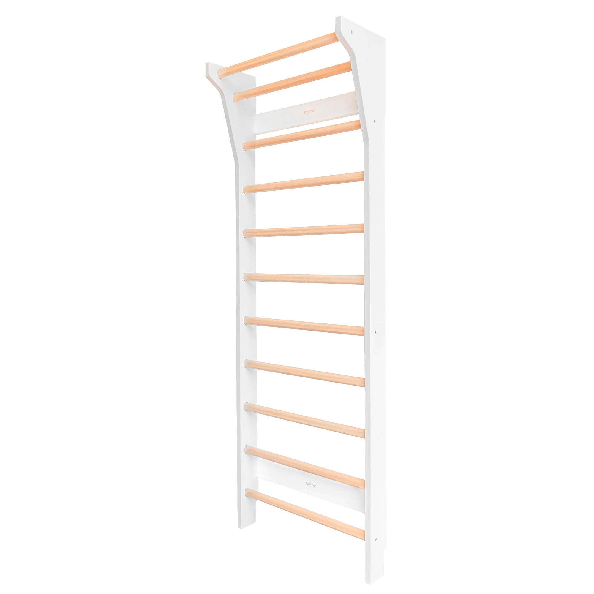 Fitwood Sprossenwand „Taimi“, Weiß mit Birke