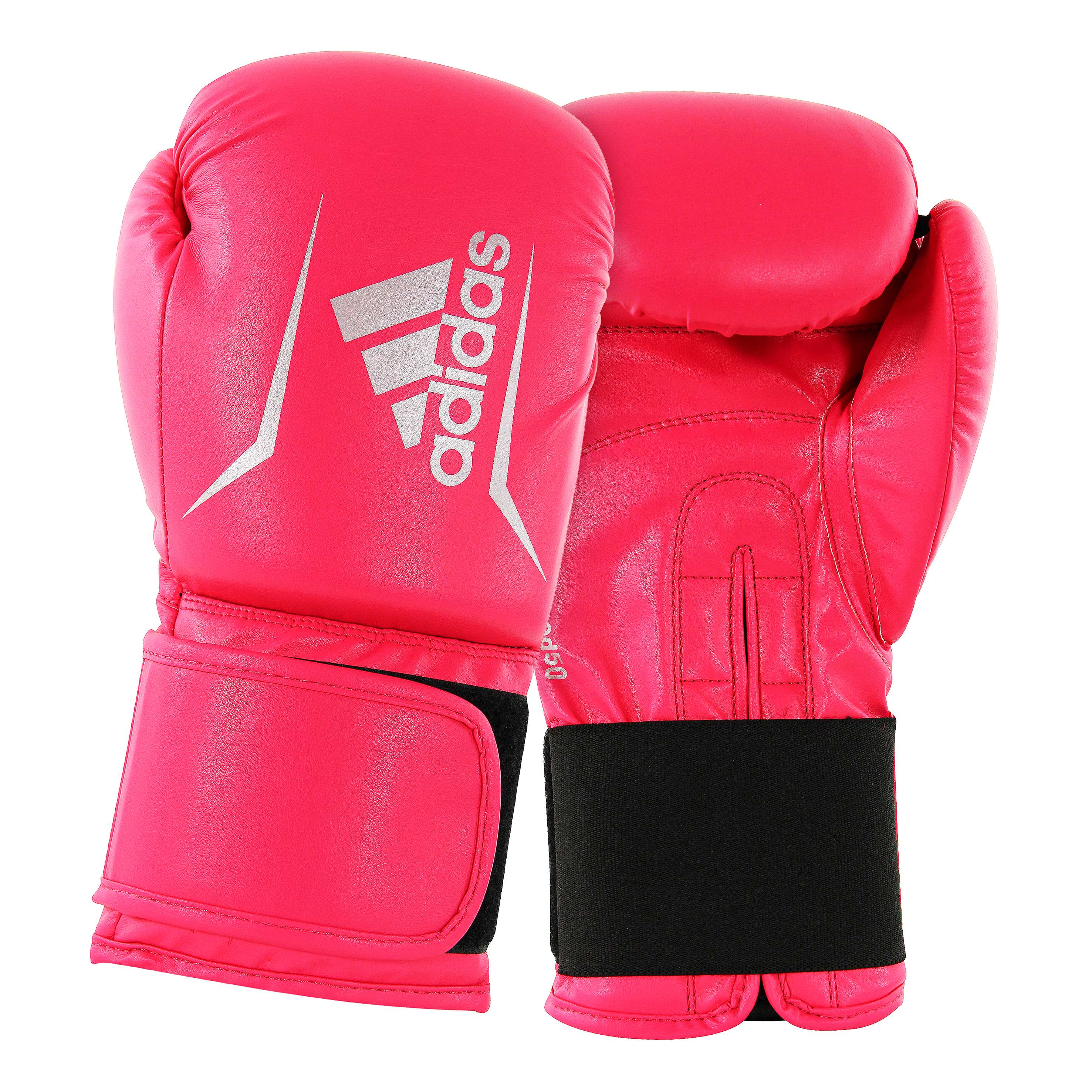 Adidas Boxhandschuhe „Speed 50“, 4 oz., Pink-Silber