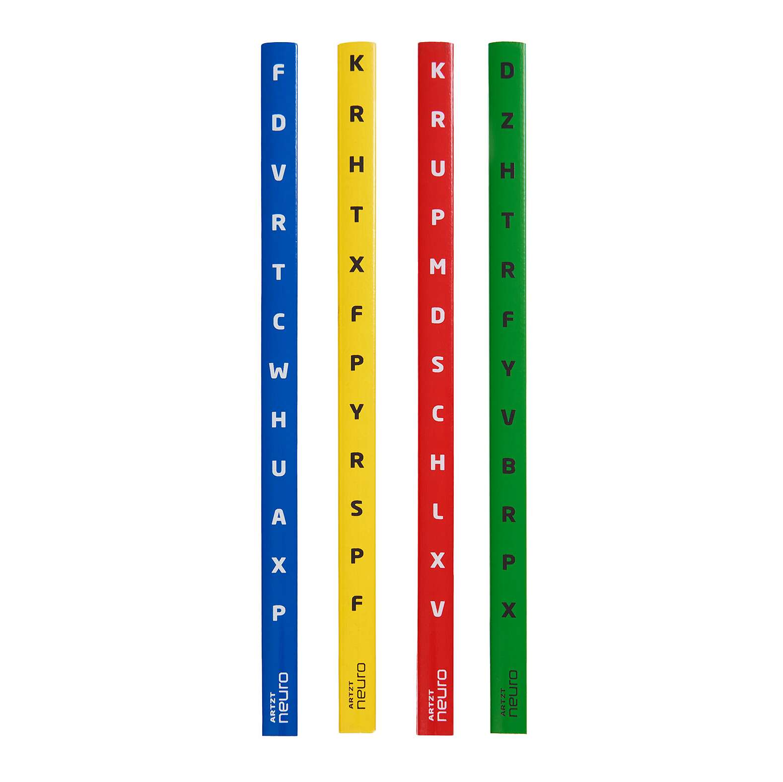 Artzt Neuro Trainingstool „Vision Stick Set“,  Blau, Gelb, Rot, Grün