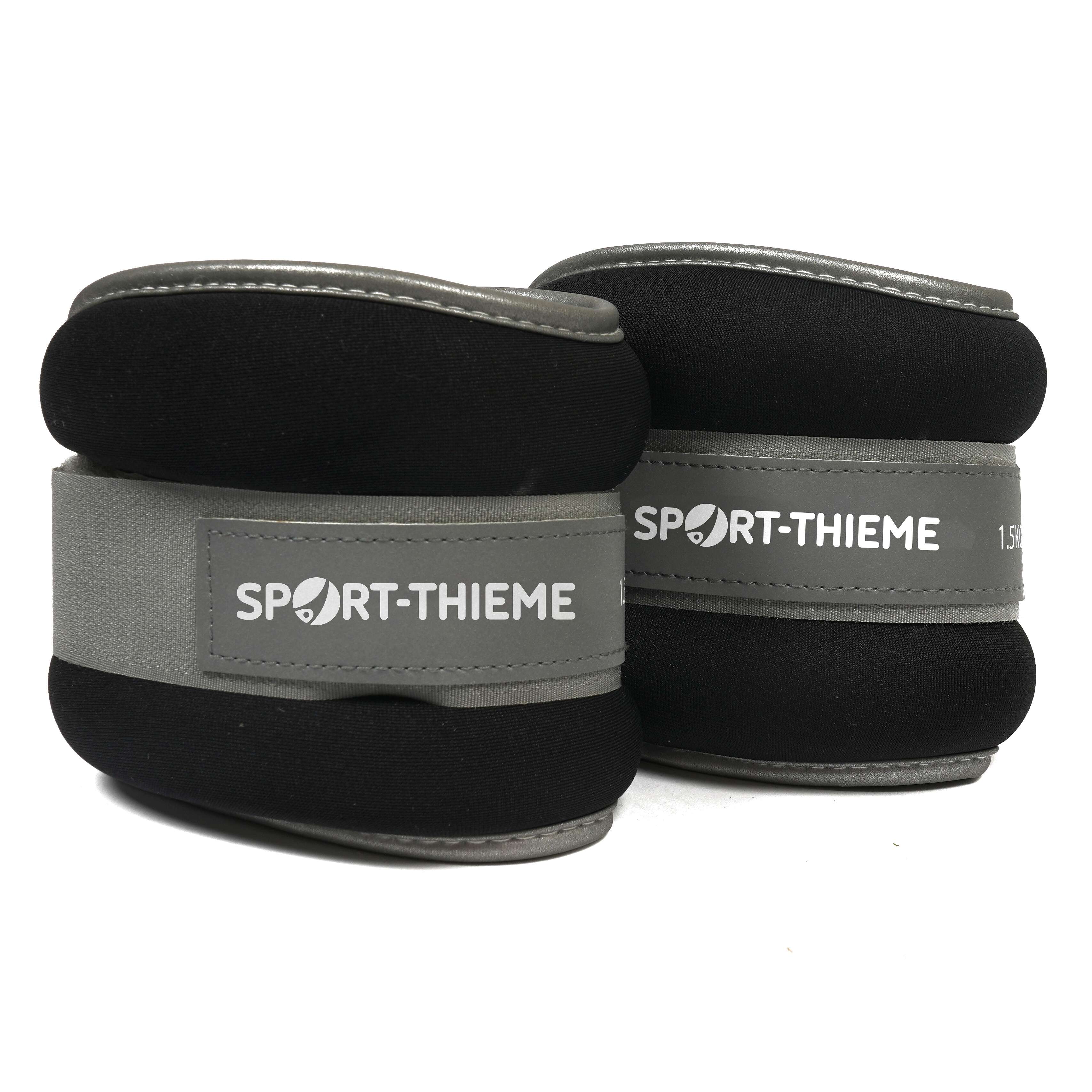 Sport-Thieme Gewichtsmanschetten „Premium“, 1,5 kg, Schwarz