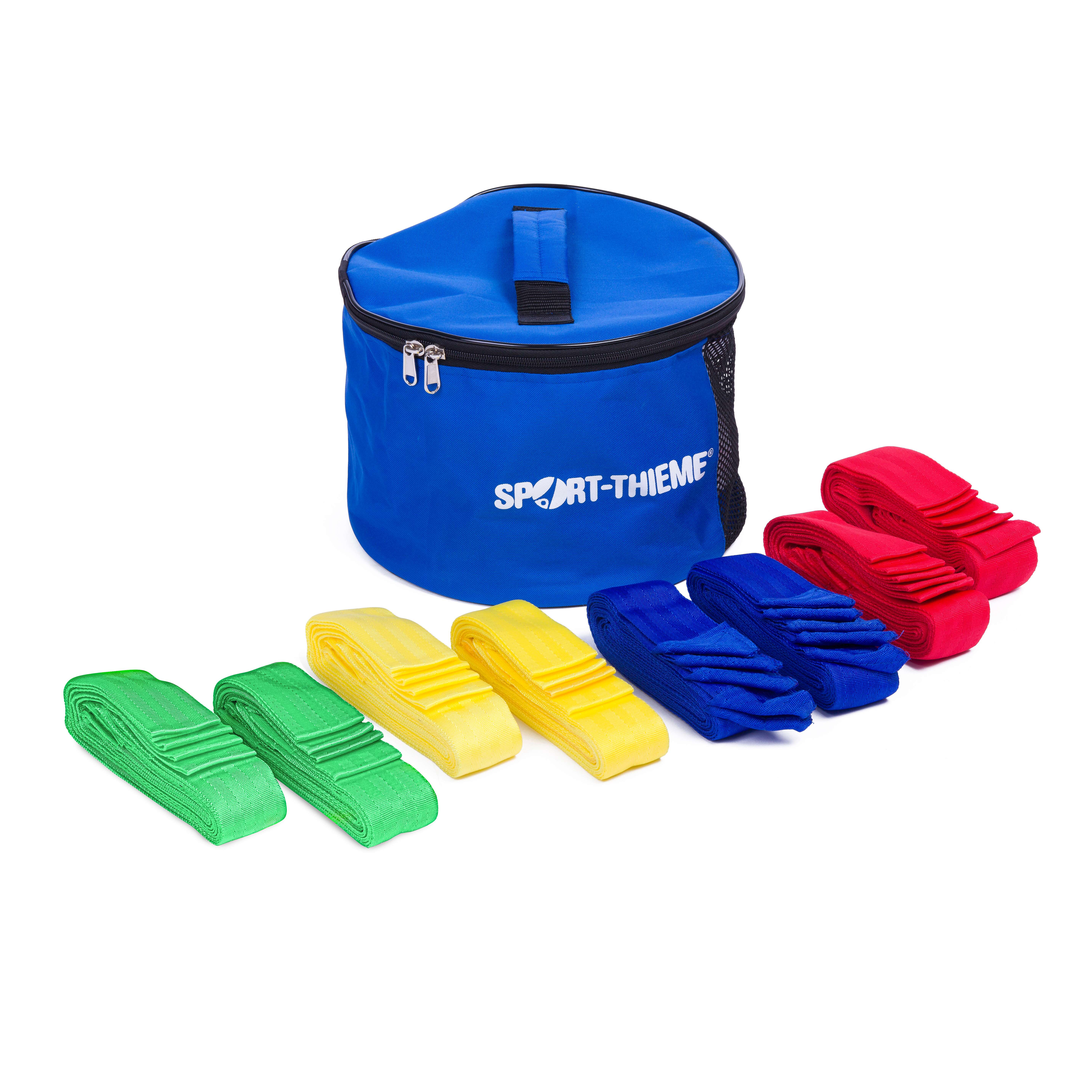Sport-Thieme Mannschaftsbänder-Set „4 Teams“, Kinder, L: 55 (110) cm
