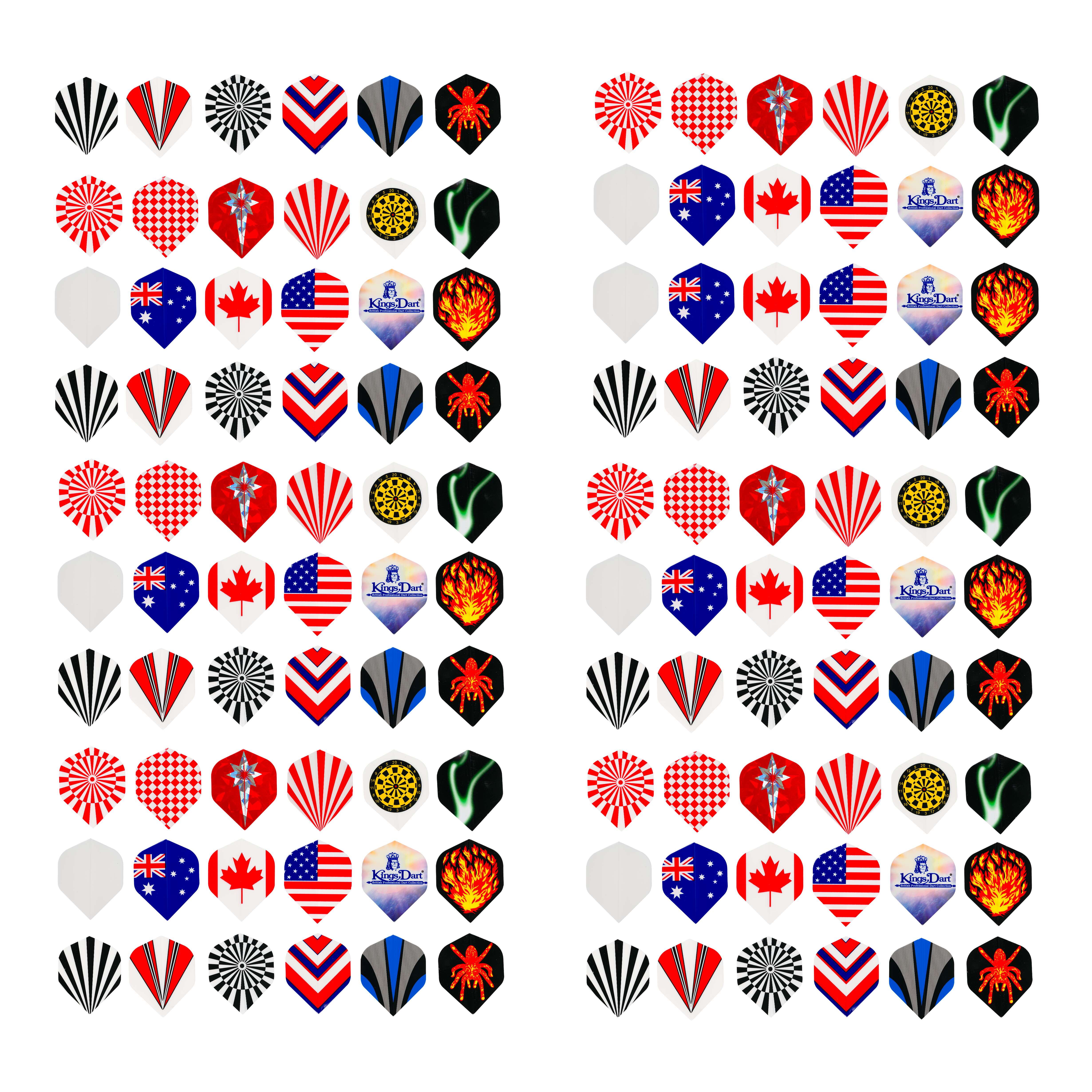 Kings Dart Dart Flights-Set „HD 120“