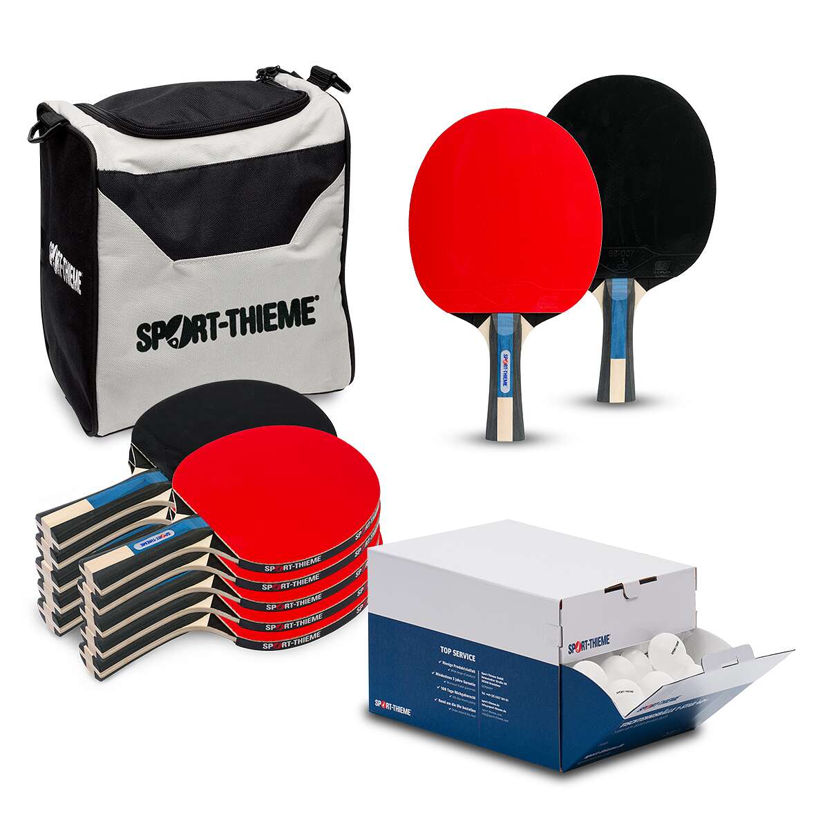 Sport-Thieme Tischtennisschläger-Set „Champ 2.0“