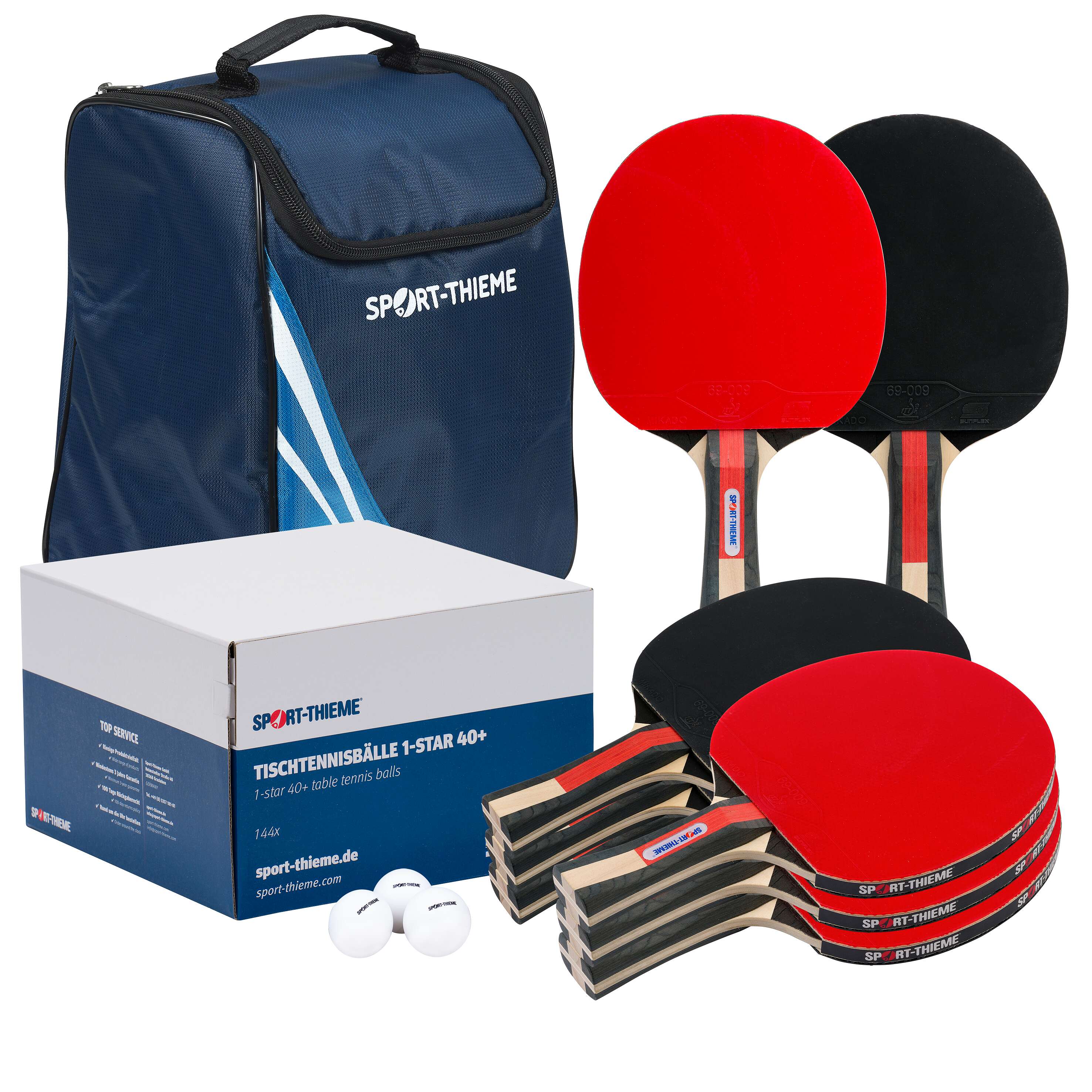 Sport-Thieme Tischtennisschläger-Set „Competition Smart 2.0“