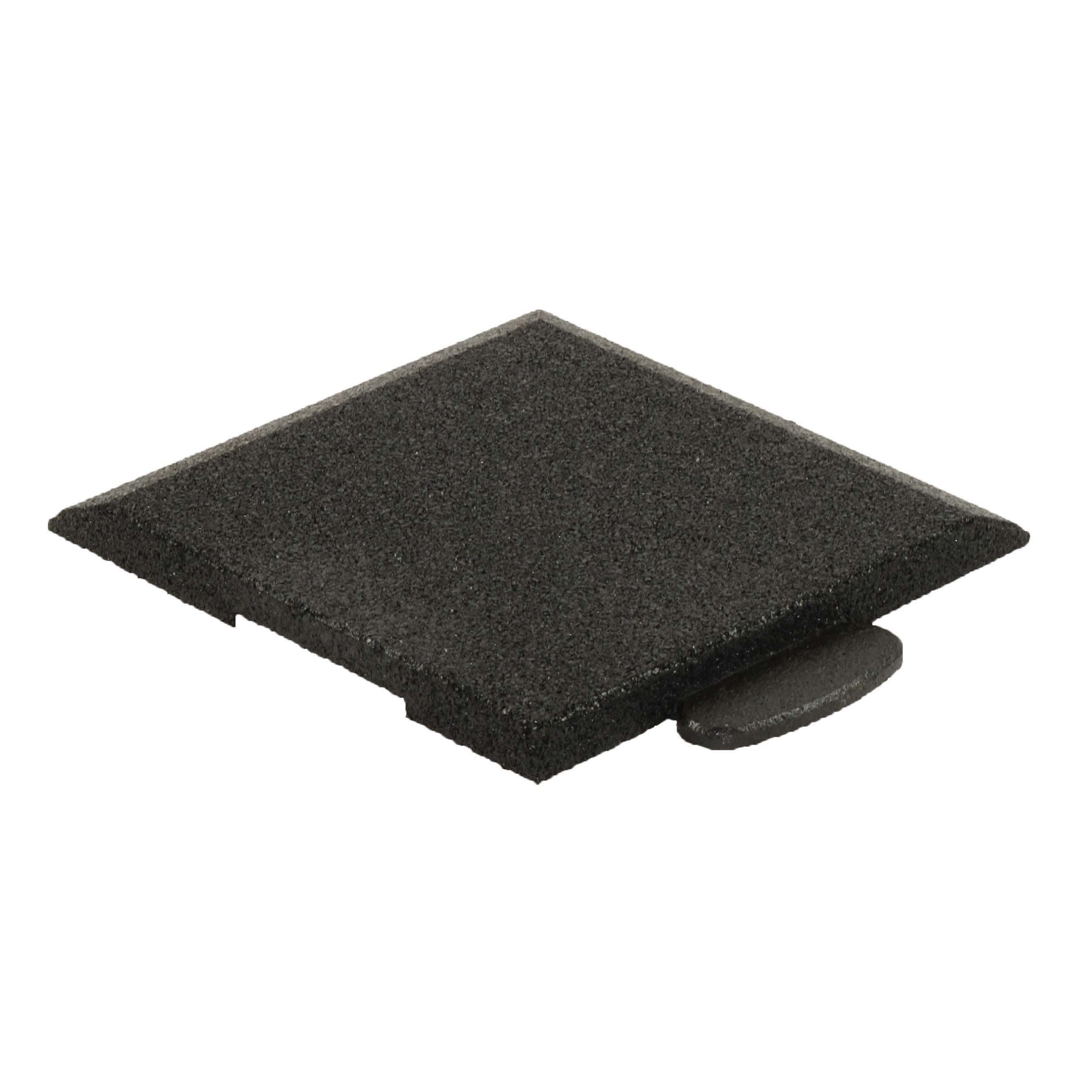 Gum-Tech Sportboden „Puzzle 3D Gymallrounder“, Eckstück schräg, 22 mm