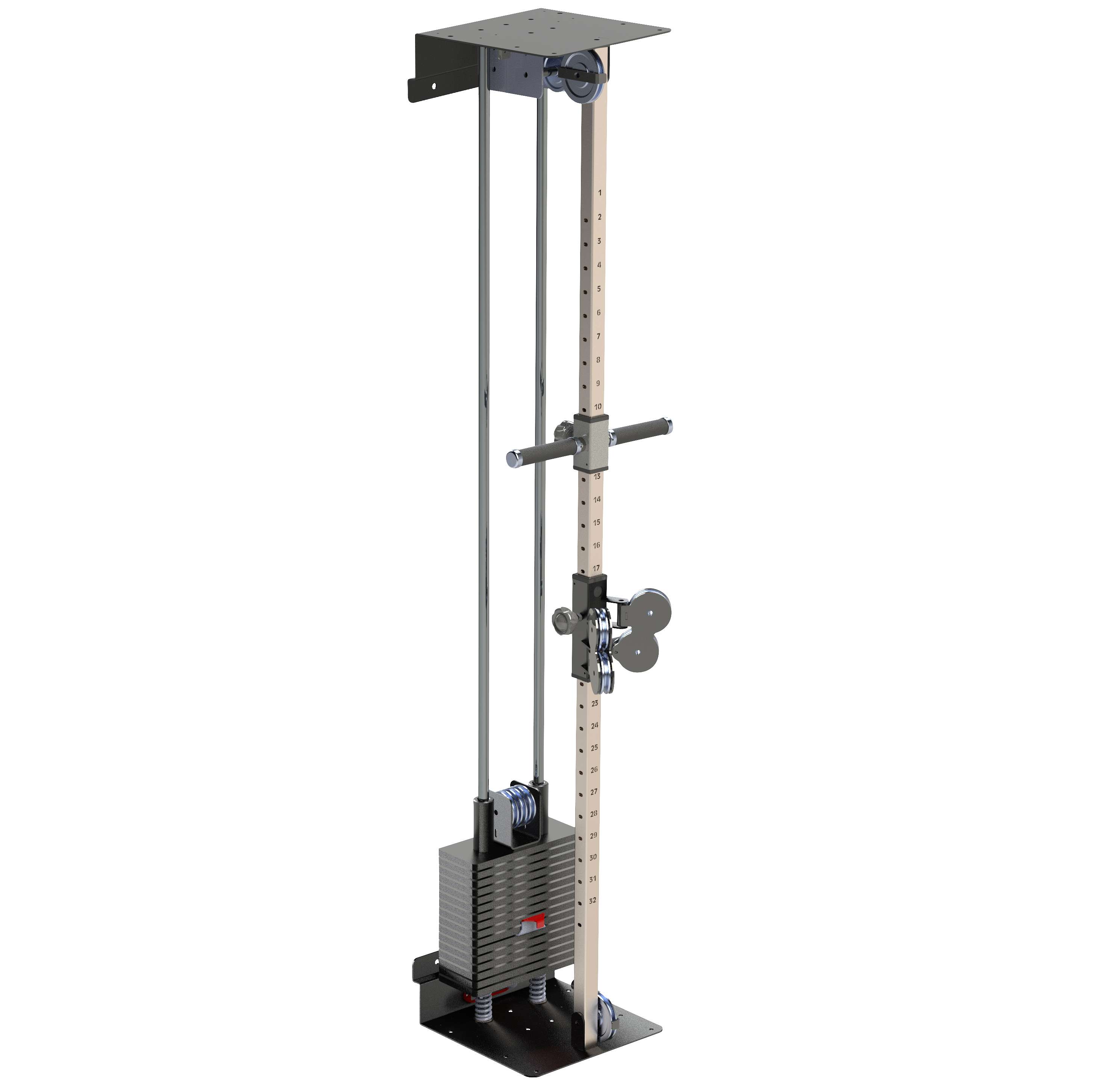Sport-Thieme Seilzugtrainer „Duplex“, Basic (ohne Lochblech)