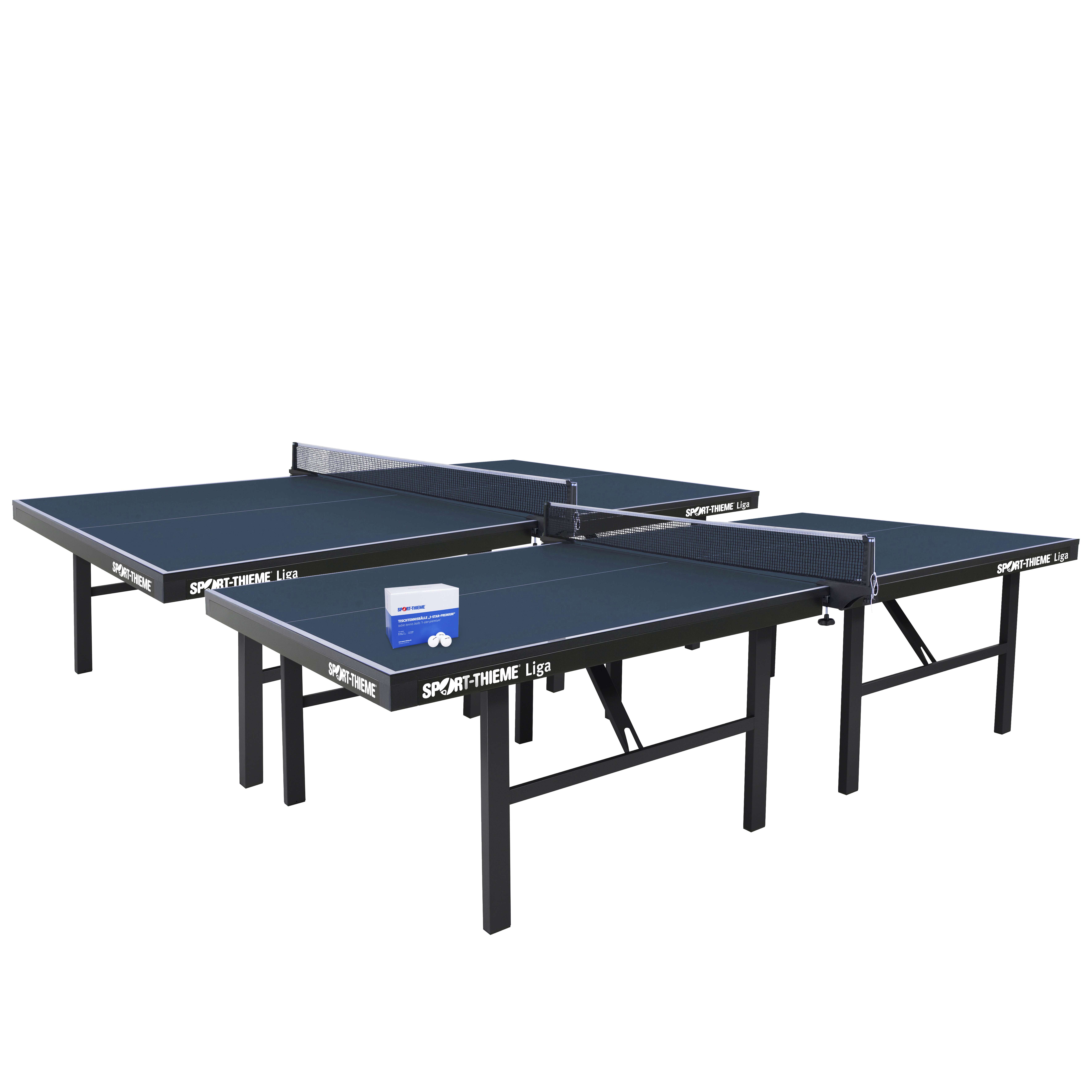 Sport-Thieme Tischtennis-Set „Liga“, Blau