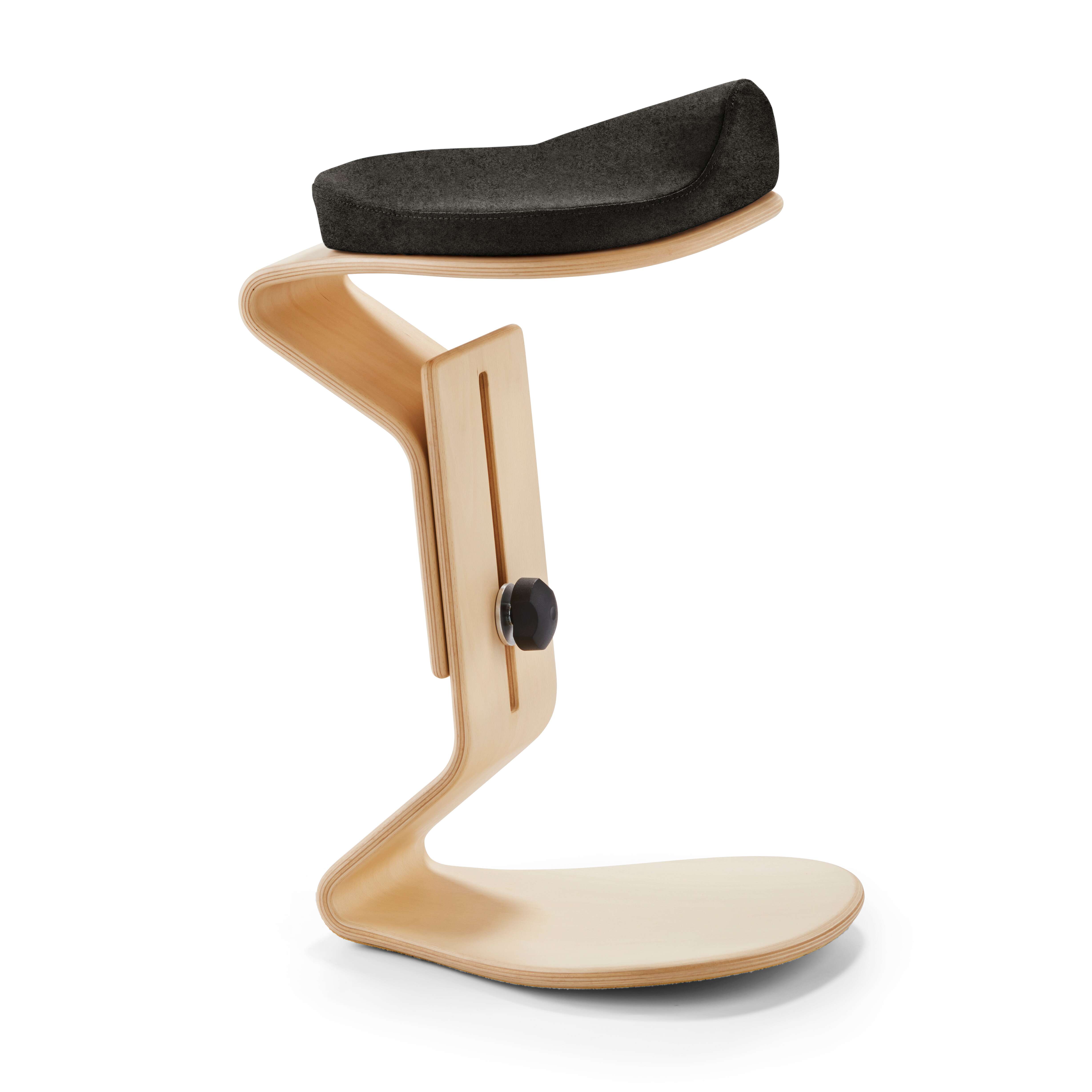 Nest Nature Hocker „Ercolino“, Anthrazit