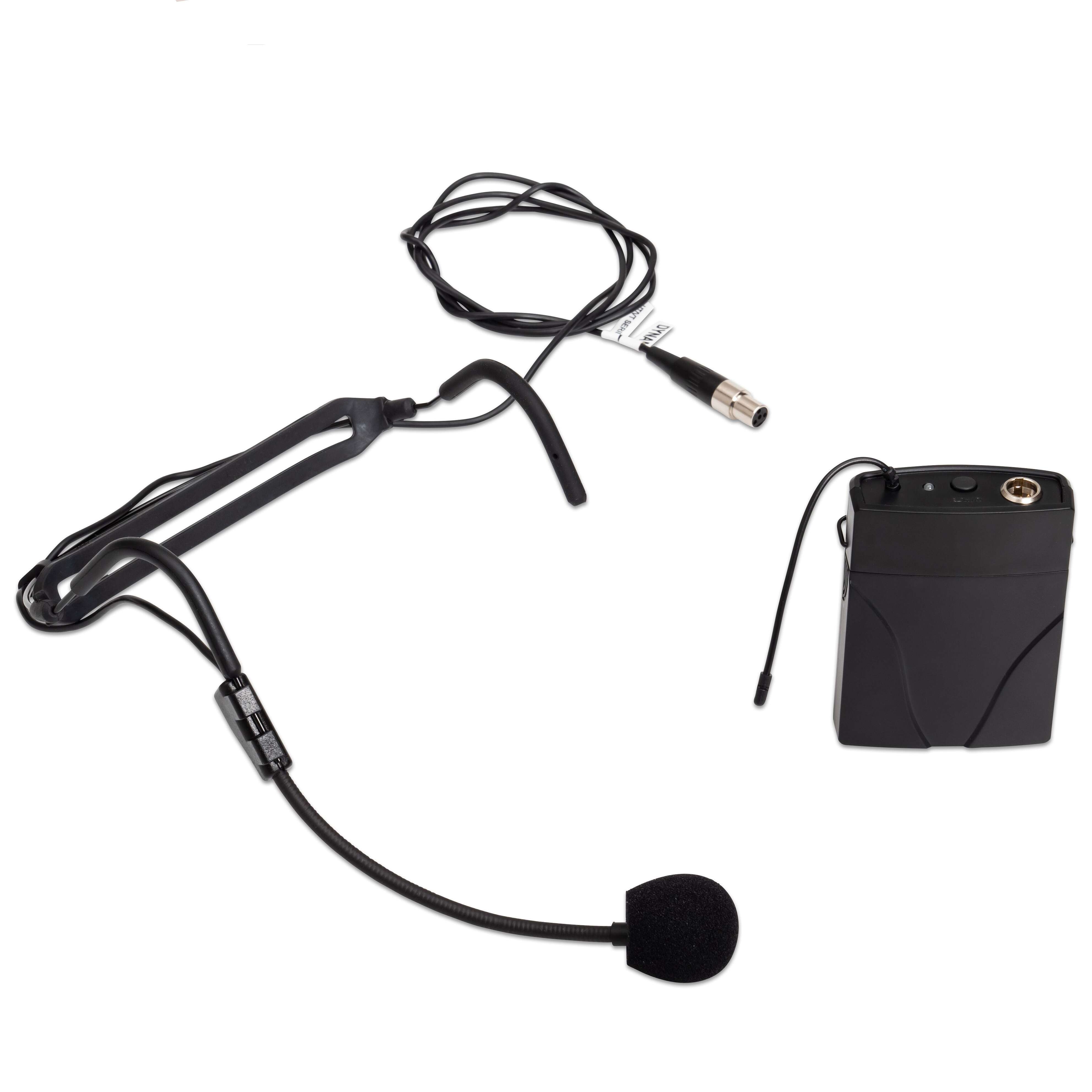 TLS Headset-Mikrofon inkl. Taschensender für TLS Combiboxen „M100“ und „M200“