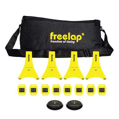 Freelap Zeitmesssystem-Set „Track & Field – Pro“, Inkl. Freelap Transmitter „Tx Touch Pro“, Für 8 Personen